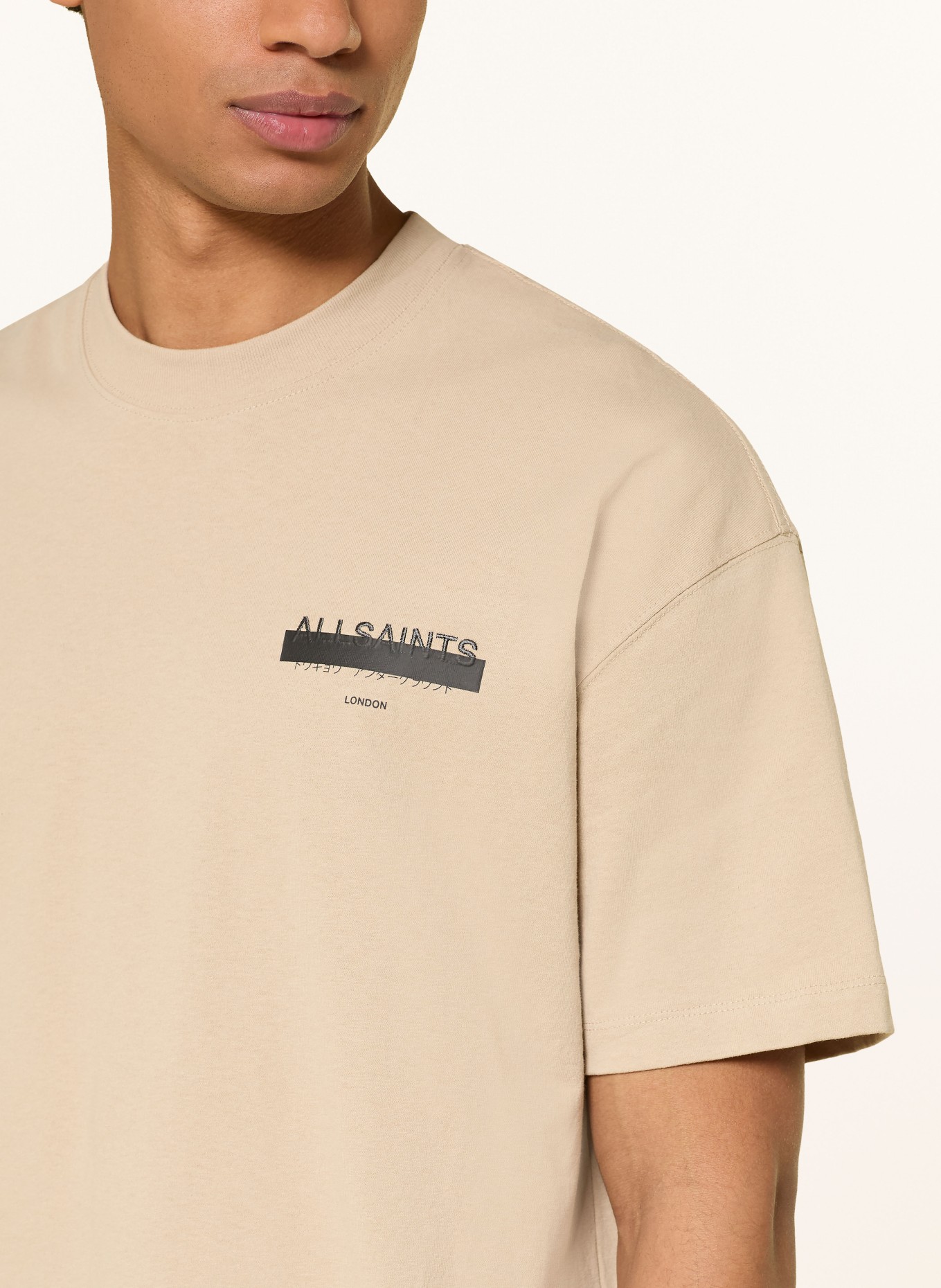 ALLSAINTS T-shirt REDACT: LIGHT BROWN