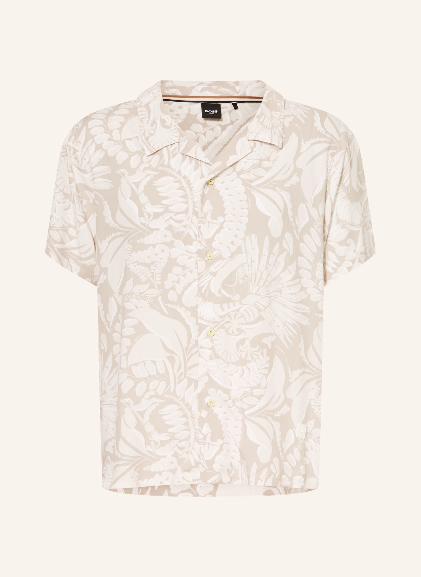 BOSS Resorthemd BEACH Comfort Fit: BEIGE / CREME