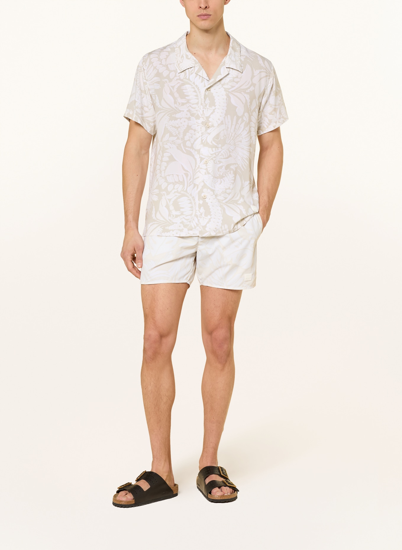 BOSS Resorthemd BEACH Comfort Fit: BEIGE / CREME