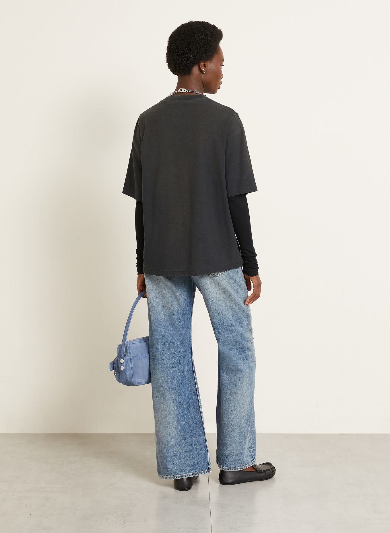 Acne Studios T-shirt: BLACK / WHITE