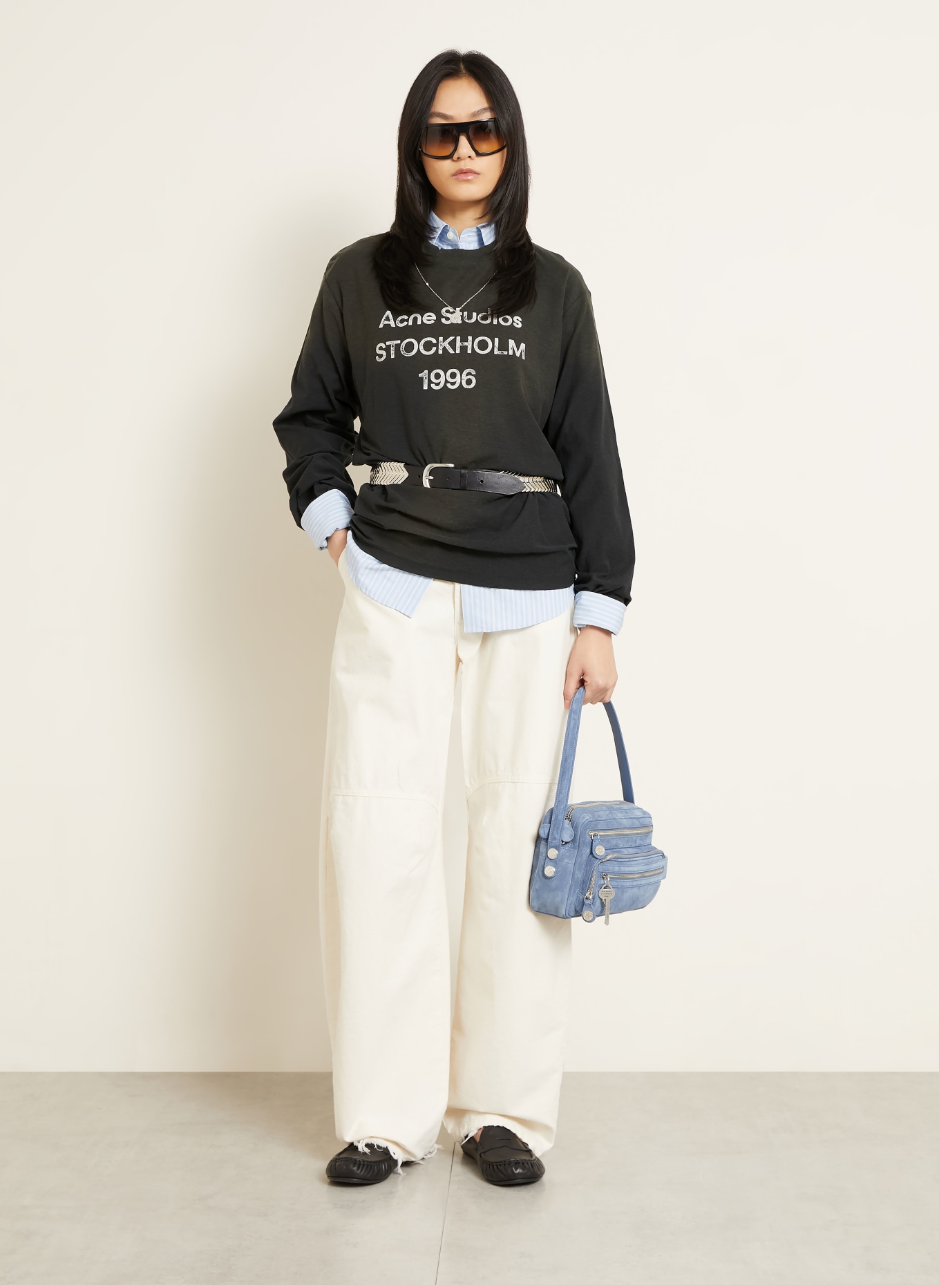 Acne Studios Koszulka z długim rękawem: CZARNY