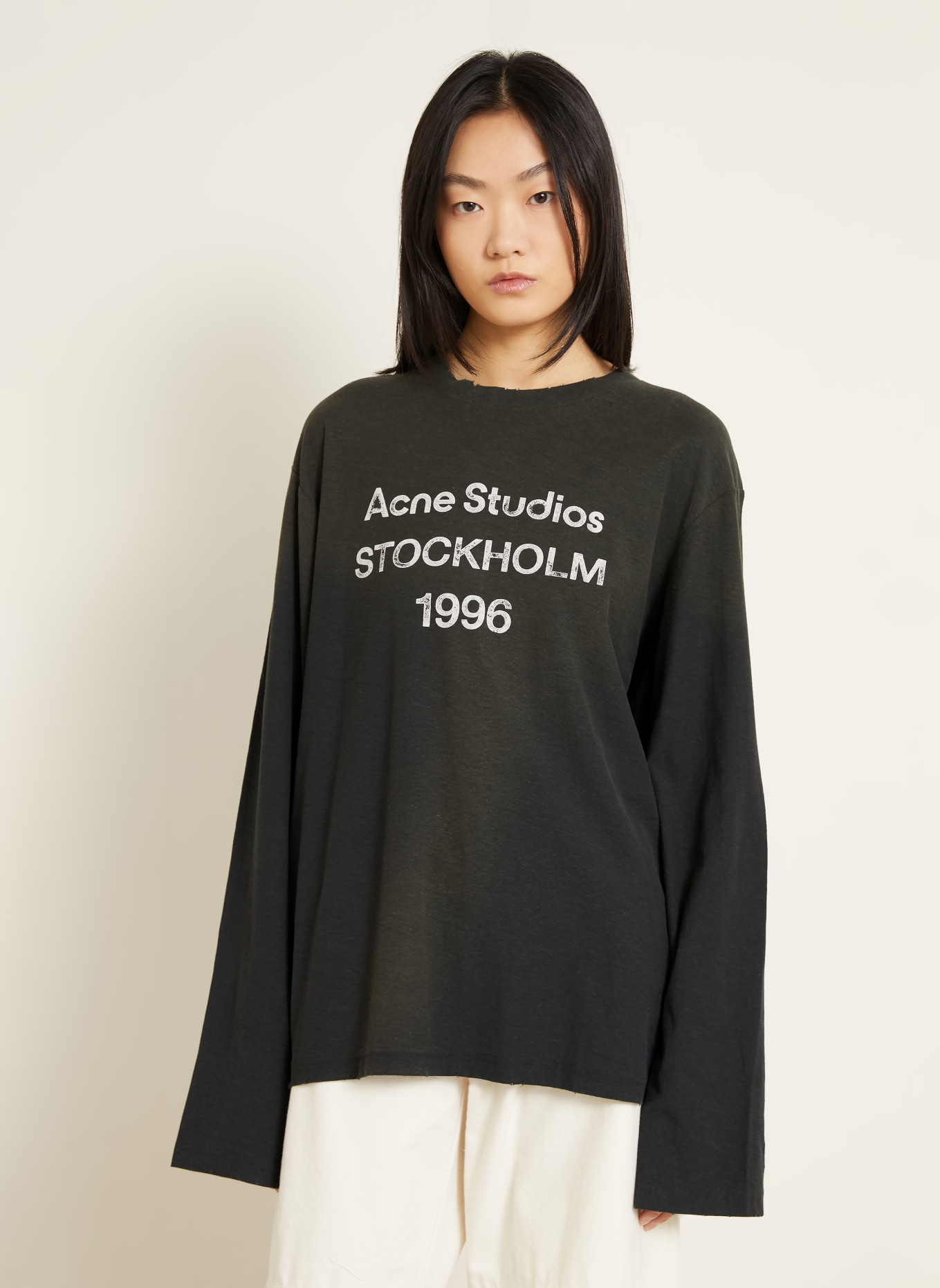 Acne Studios Koszulka z długim rękawem: CZARNY