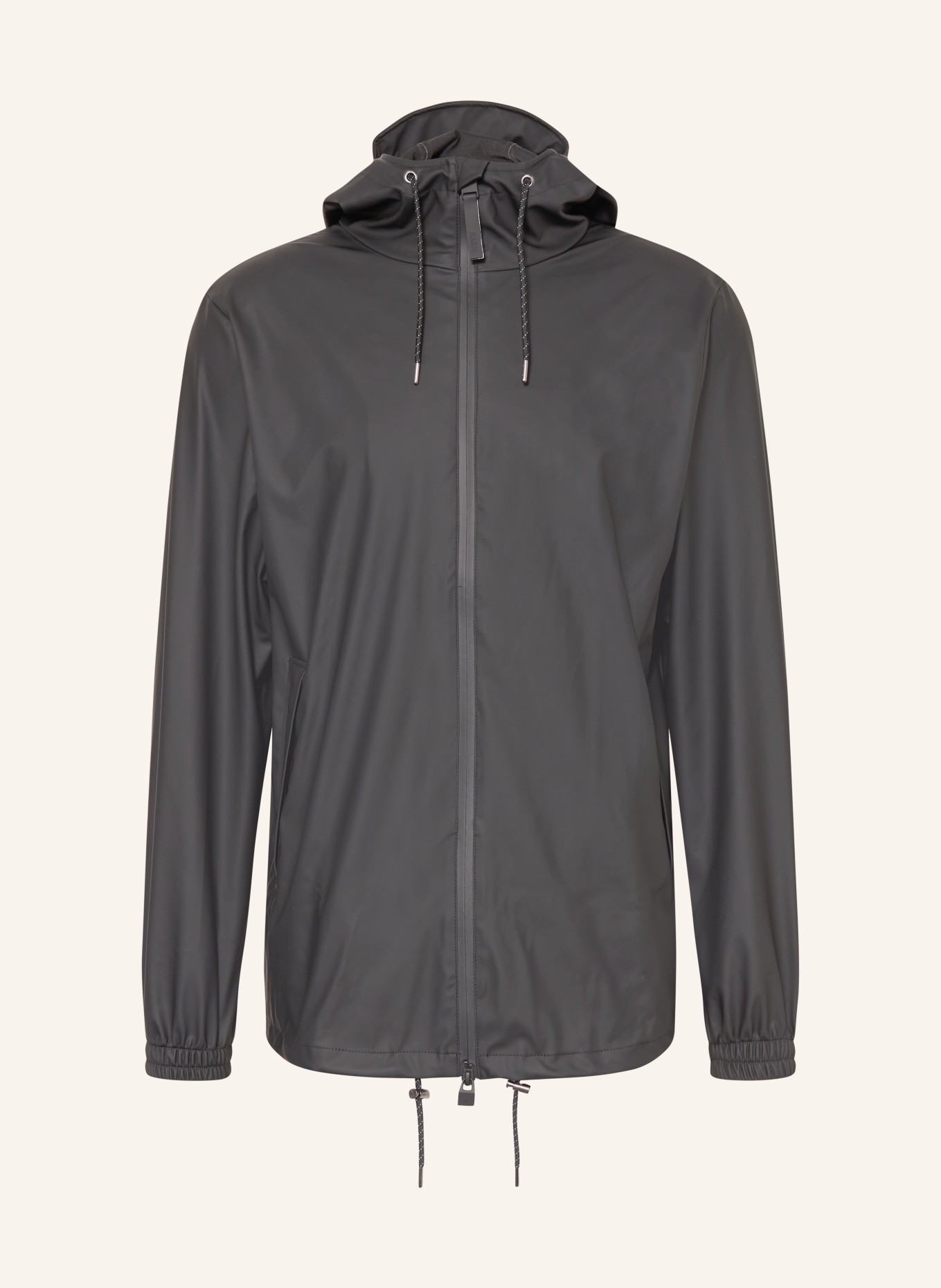 RAINS Veste de pluie STORM BREAKER W3: NOIR