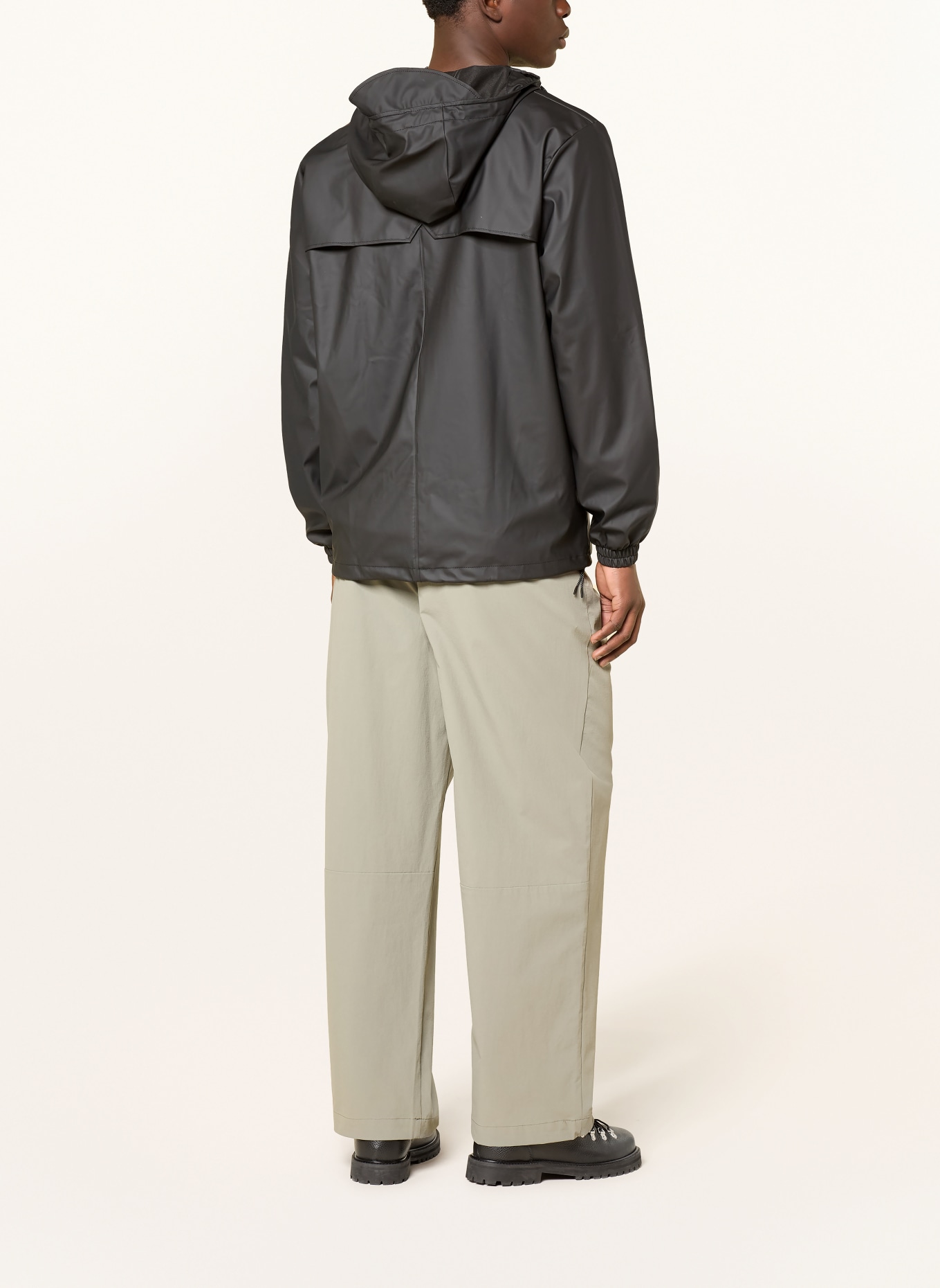 RAINS Veste de pluie STORM BREAKER W3: NOIR