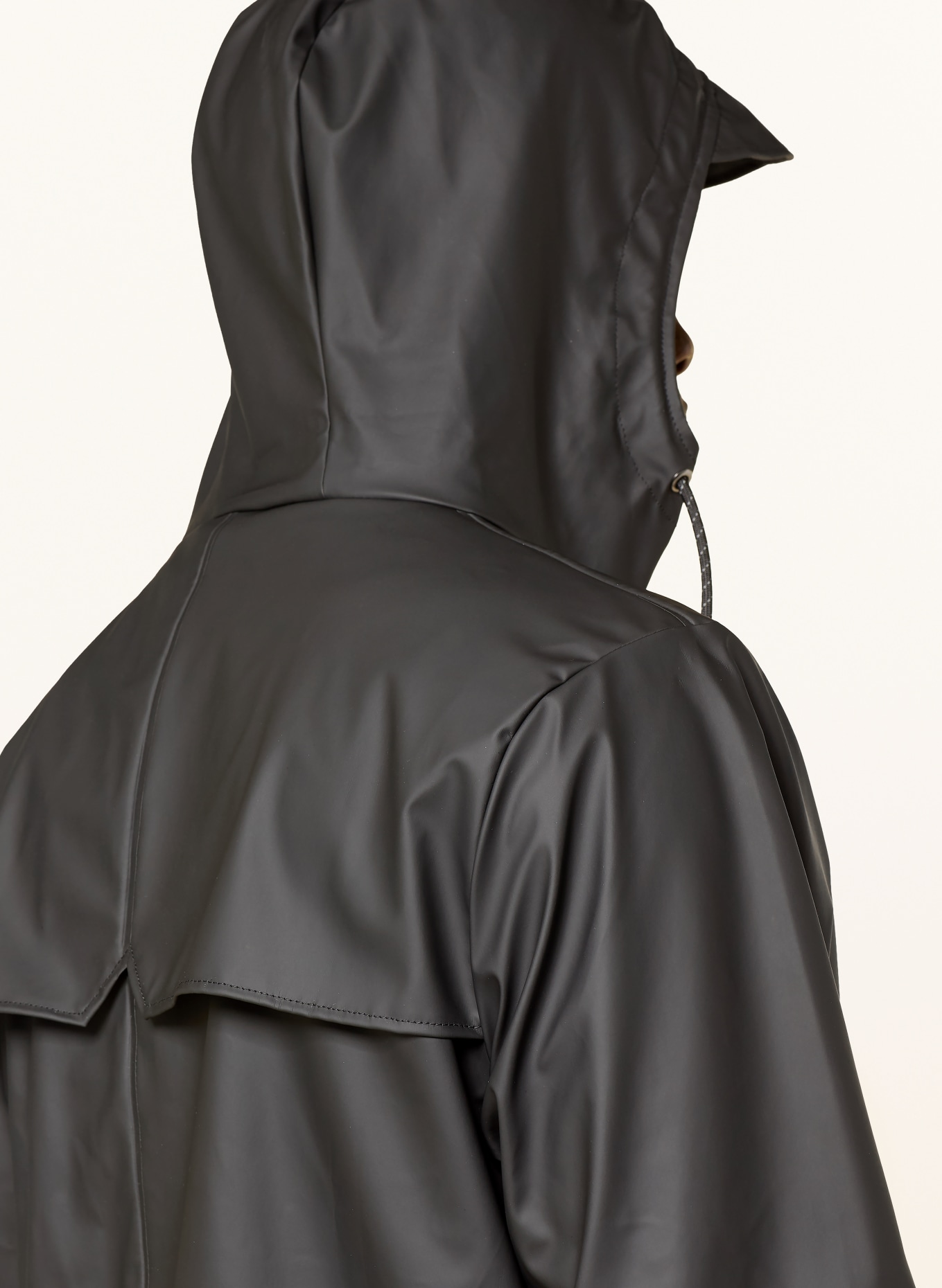 RAINS Veste de pluie STORM BREAKER W3: NOIR
