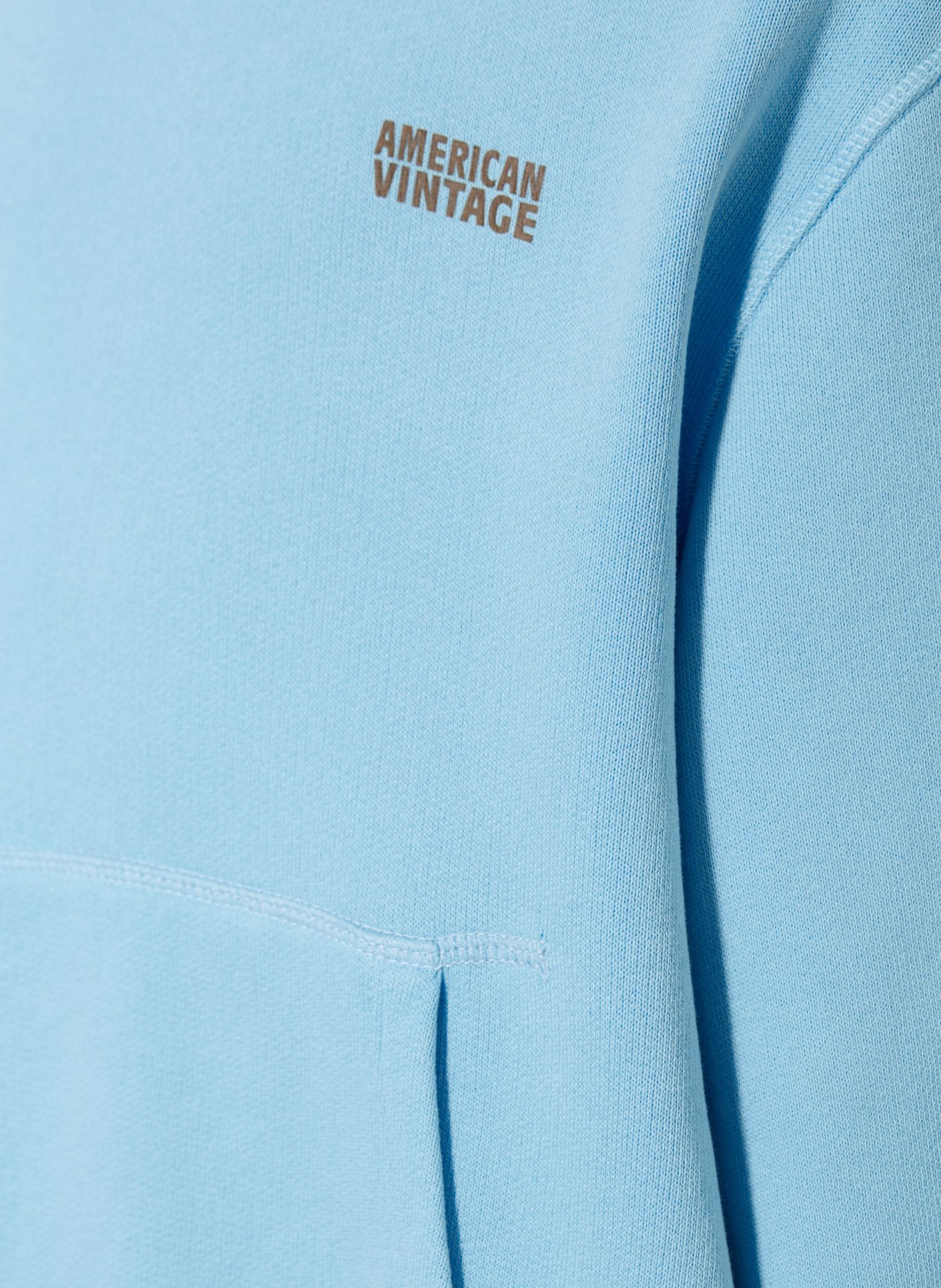 American Vintage Mikina s kapucí: TMAVĚ MODRÁ