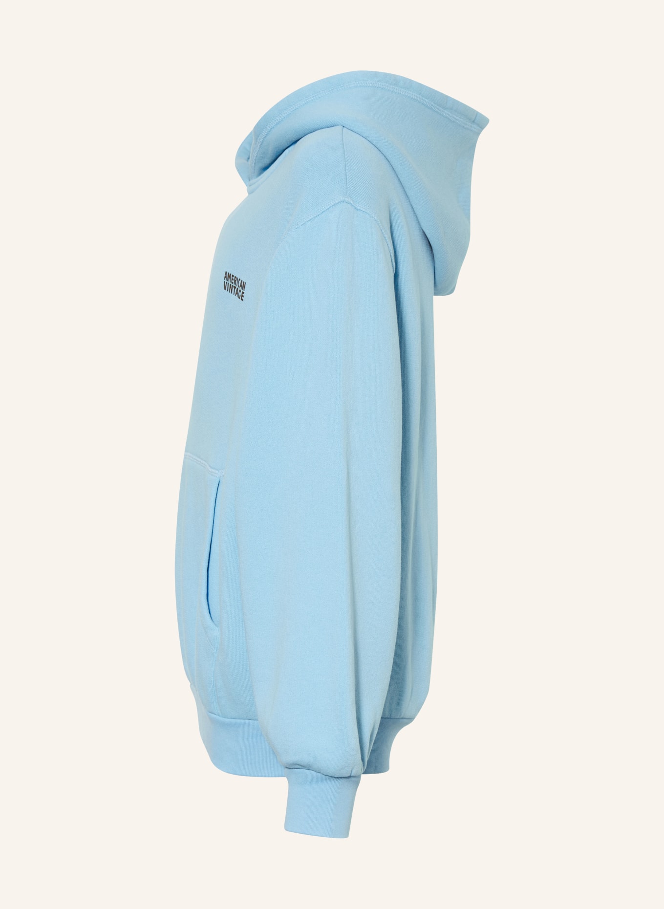 American Vintage Mikina s kapucí: TMAVĚ MODRÁ