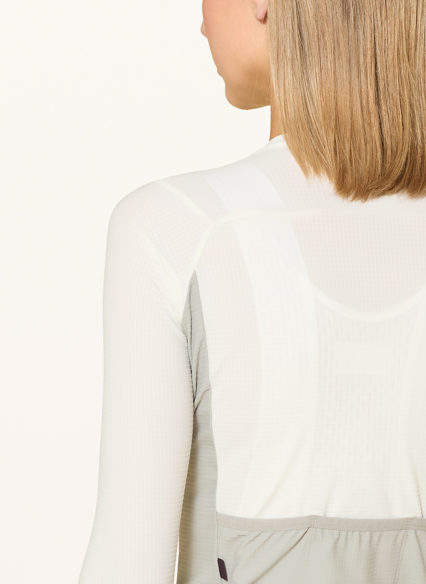 PAS NORMAL STUDIOS Cycling jersey MECHANISM PRO LONG SLEEVE JERSEY: WHITE / GRAY