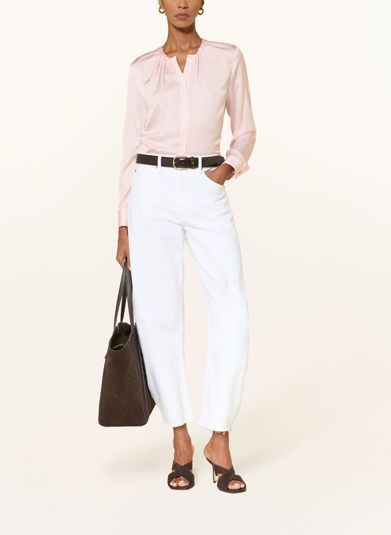 BOSS Seidenbluse BANORAH: HELLROSA