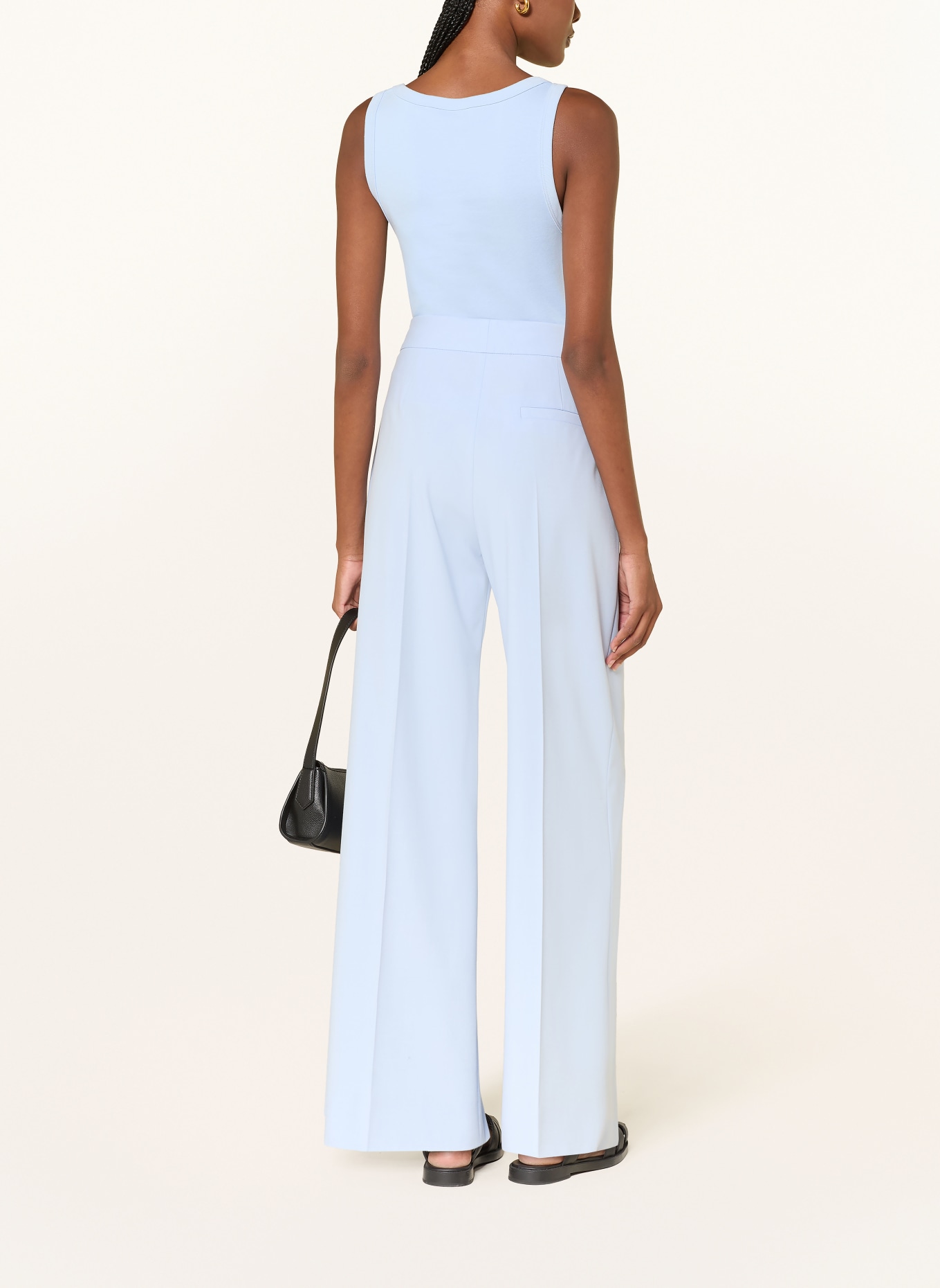 HUGO Top DATAMIA: LIGHT BLUE