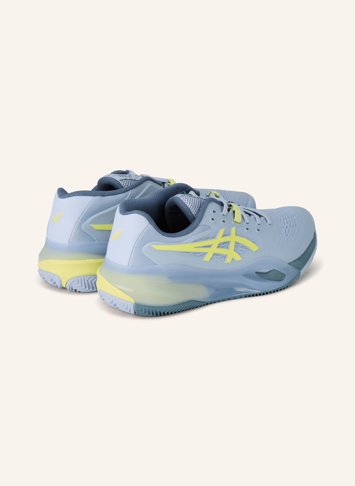 ASICS Tennisschuhe GEL-RESOLUTION X CLAY: BLAUGRAU / GELB