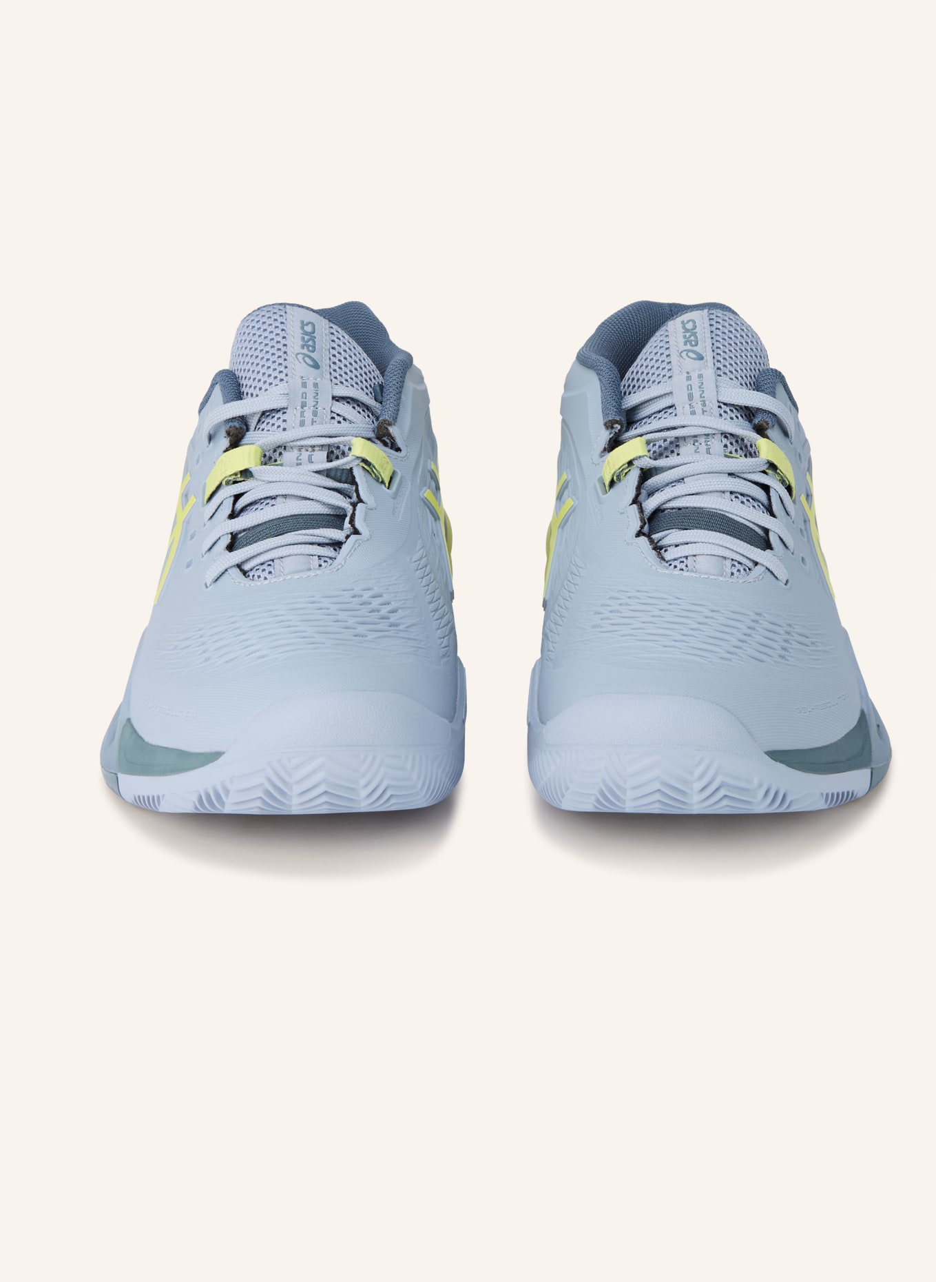 ASICS Tennisschuhe GEL-RESOLUTION X CLAY: BLAUGRAU / GELB
