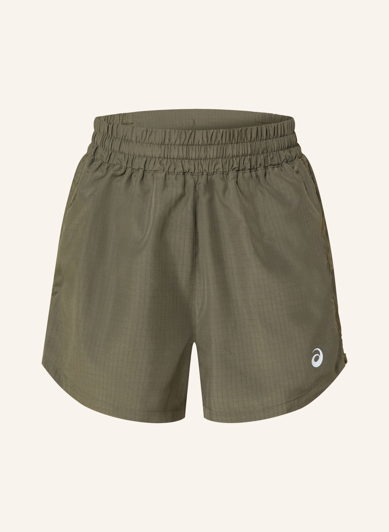 ASICS Running shorts NAGINO RUN ADJUSTABLE 4IN SHORT: OLIVE