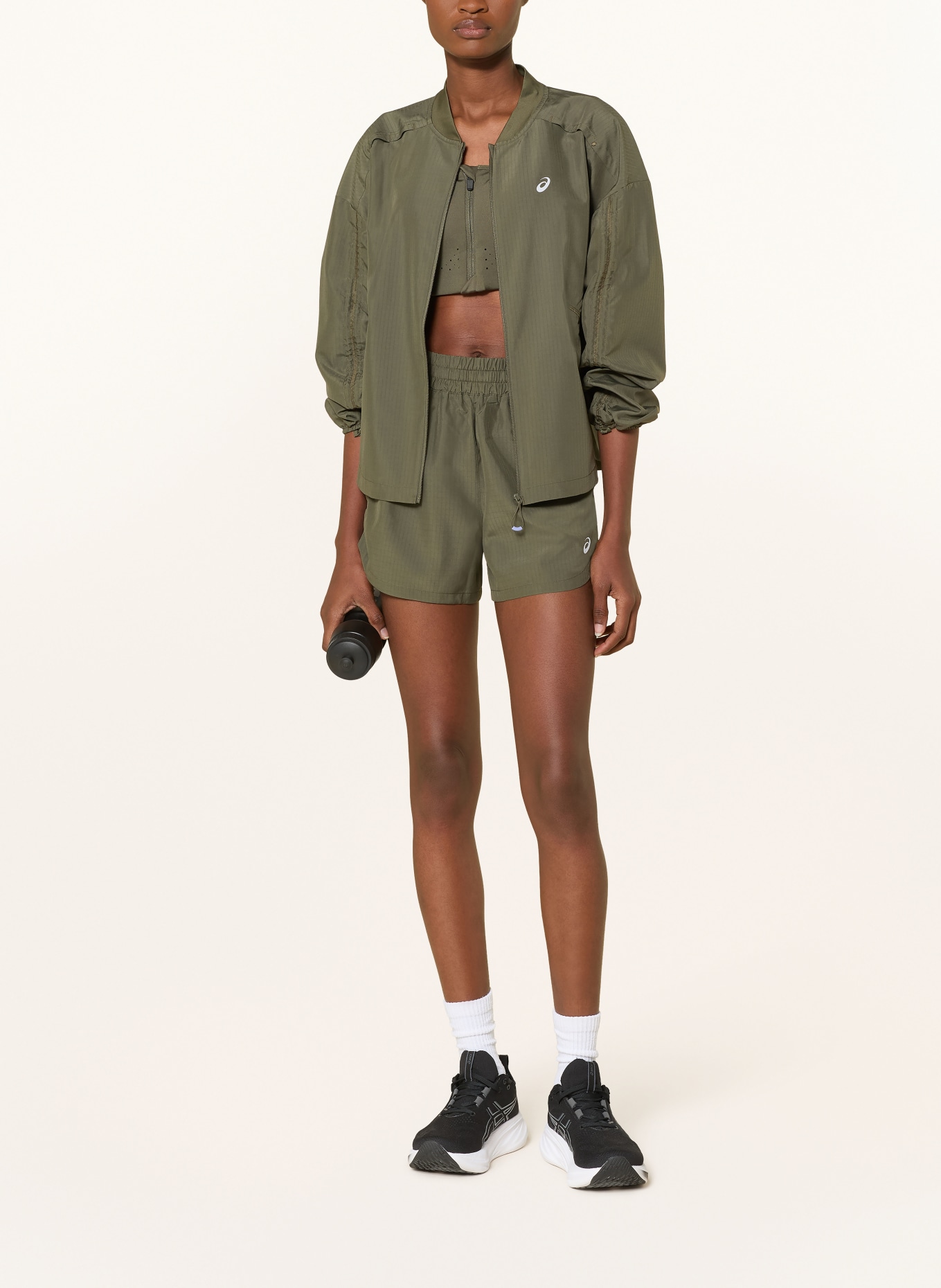 ASICS Running shorts NAGINO RUN ADJUSTABLE 4IN SHORT: OLIVE