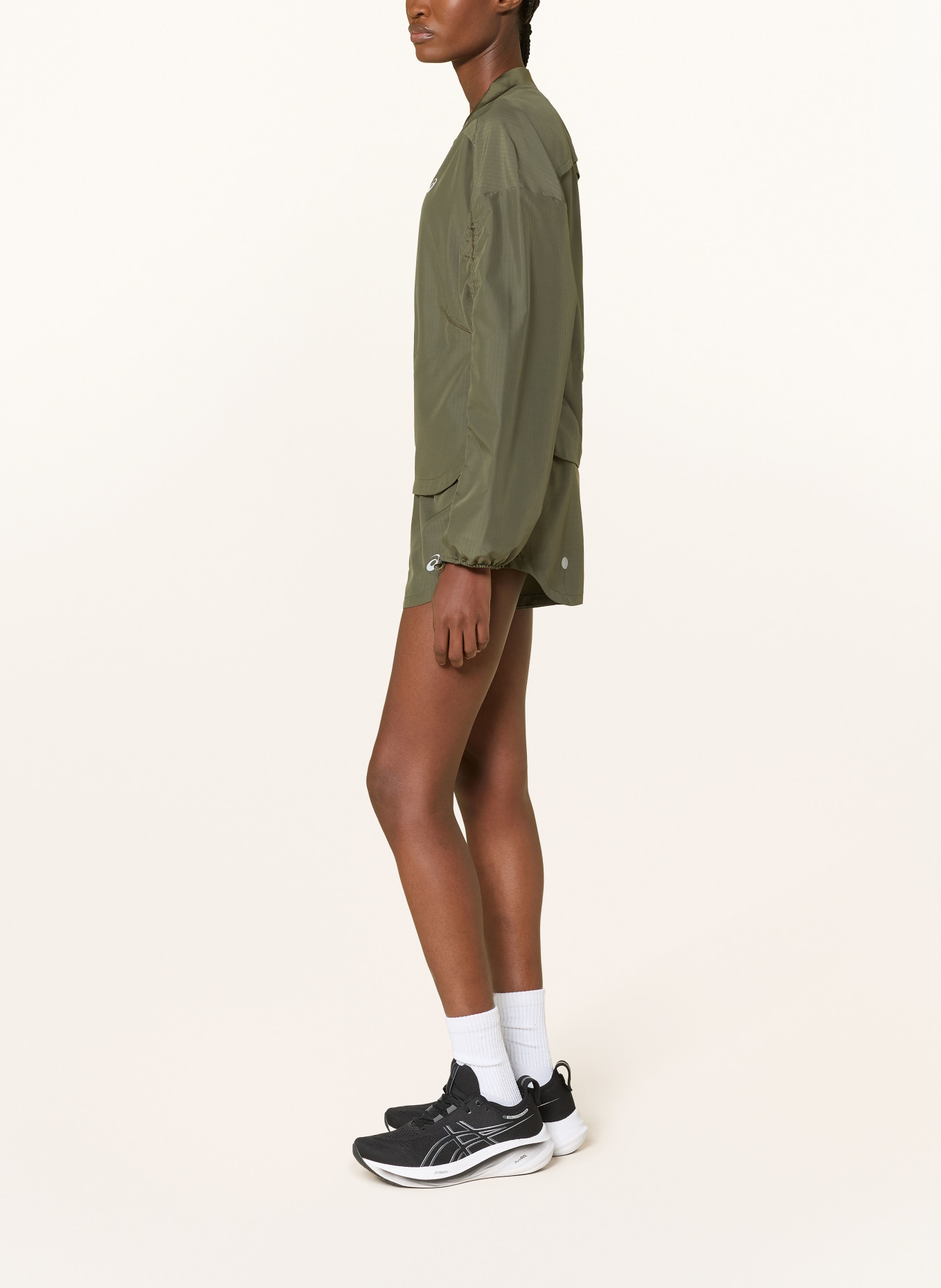 ASICS Running shorts NAGINO RUN ADJUSTABLE 4IN SHORT: OLIVE