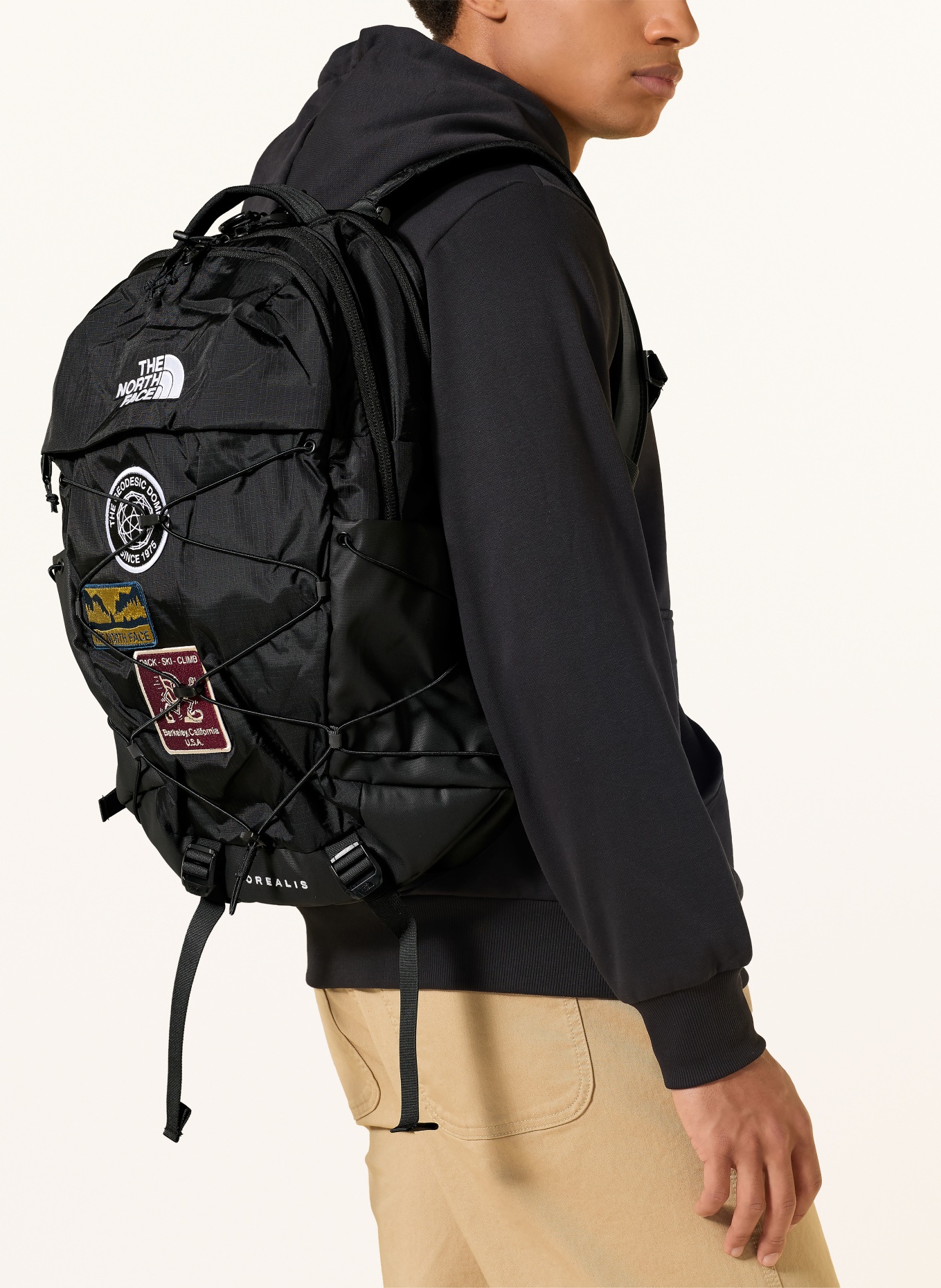 THE NORTH FACE BOREALIS backpack: BLACK