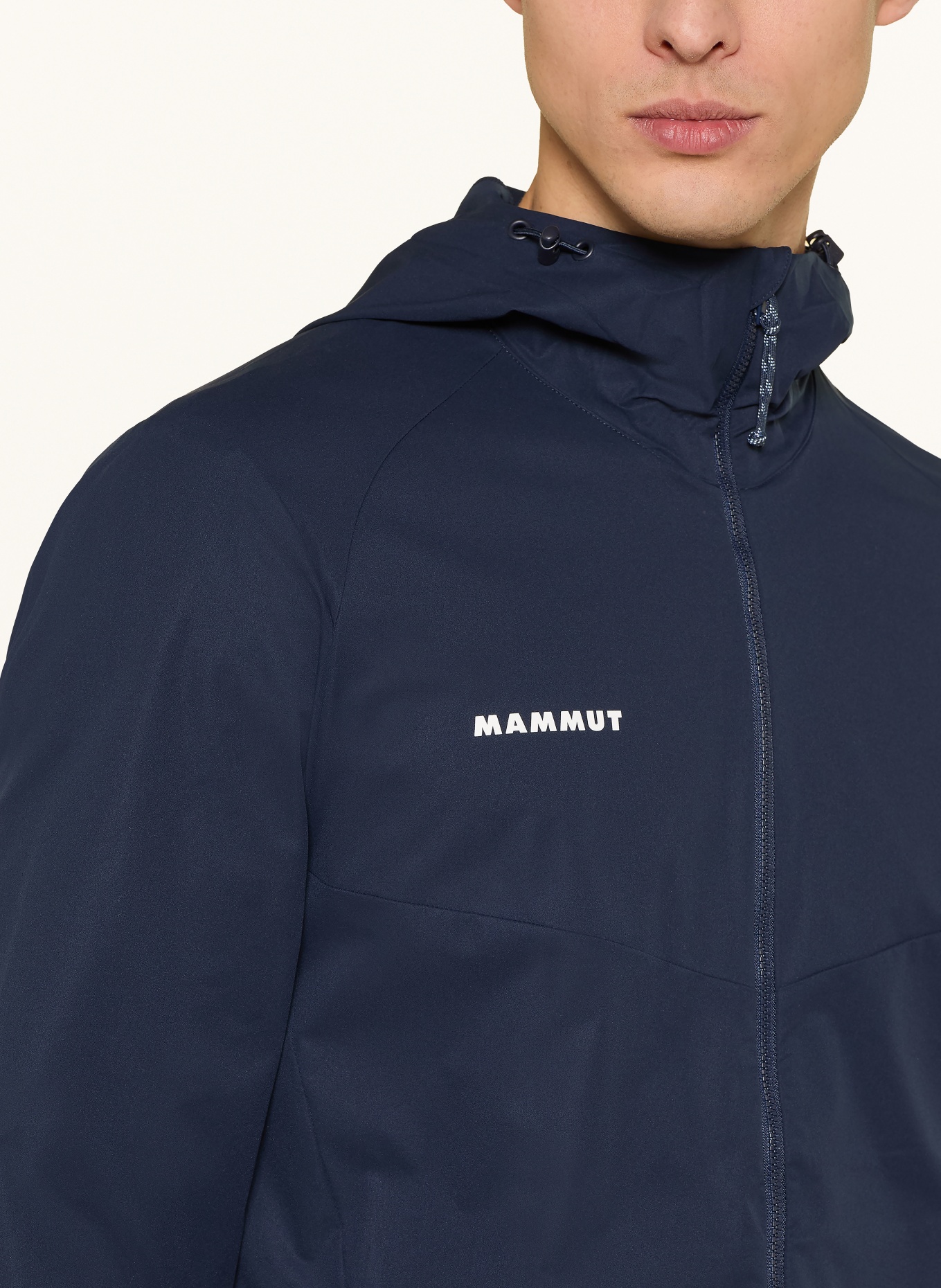 MAMMUT GRANITE SO HOODED softshell jacket: DARK BLUE