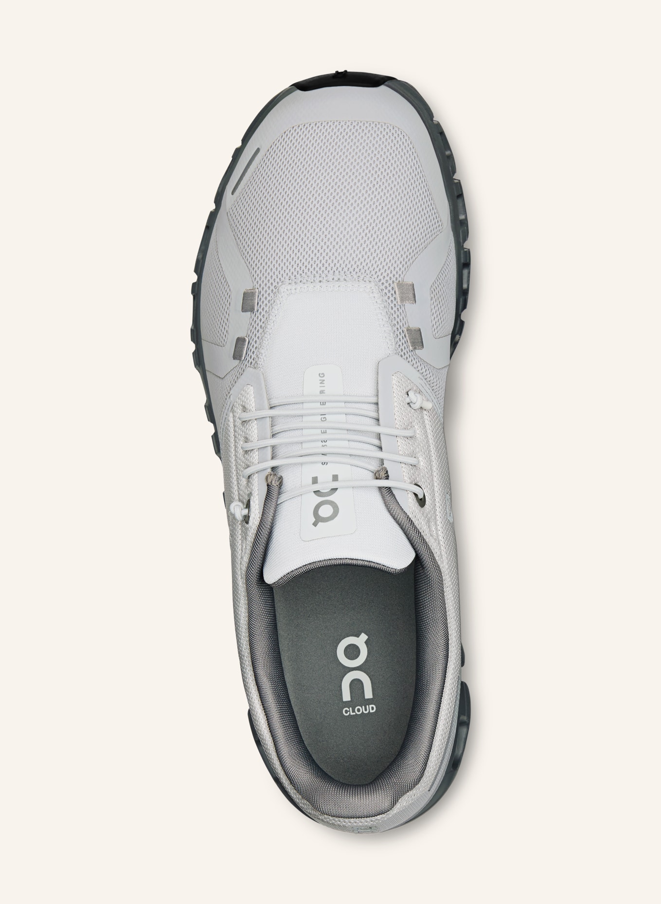 On Sneaker CLOUD 6: GRAU / DUNKELGRAU