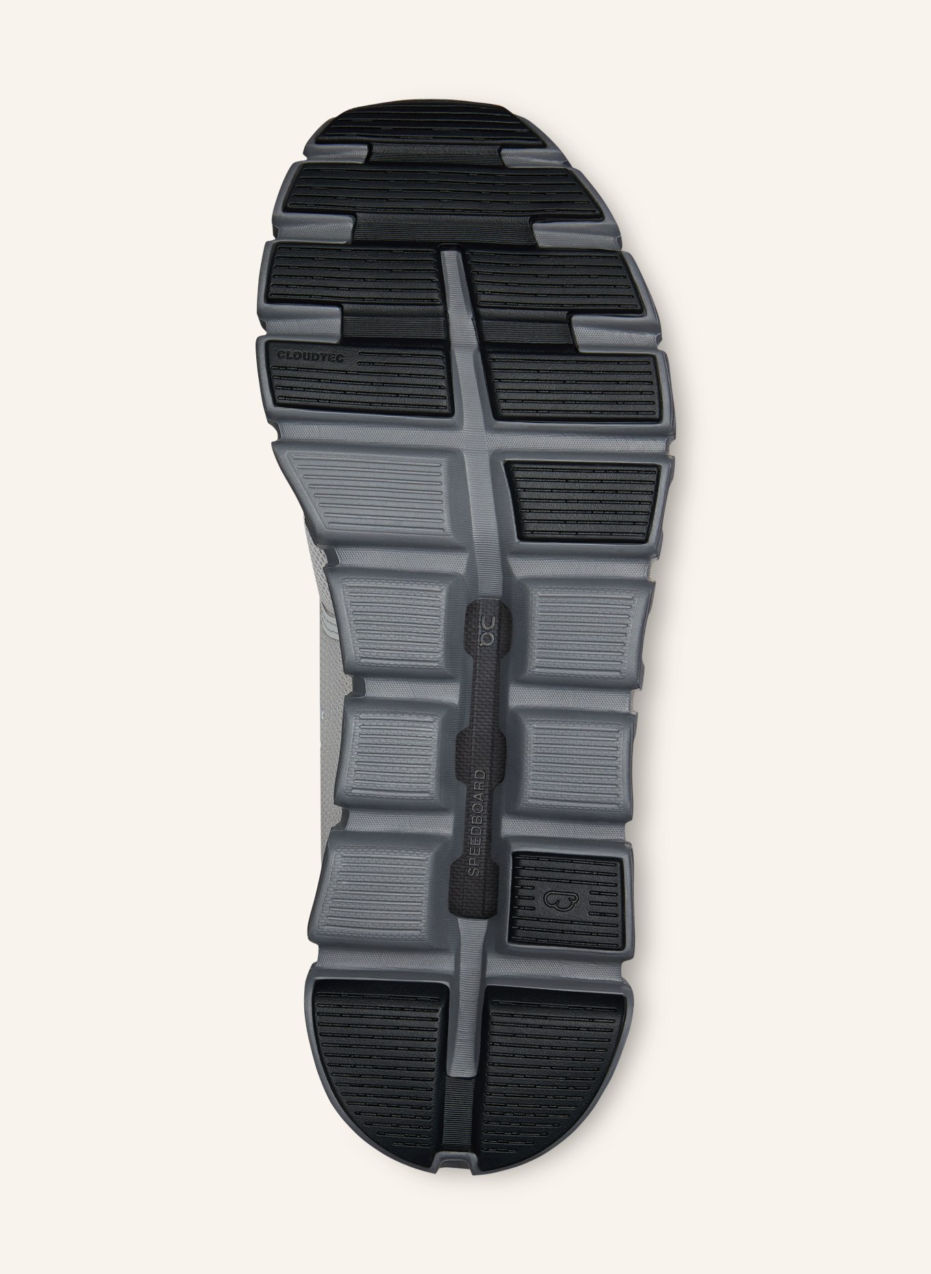 On Sneaker CLOUD 6: GRAU / DUNKELGRAU