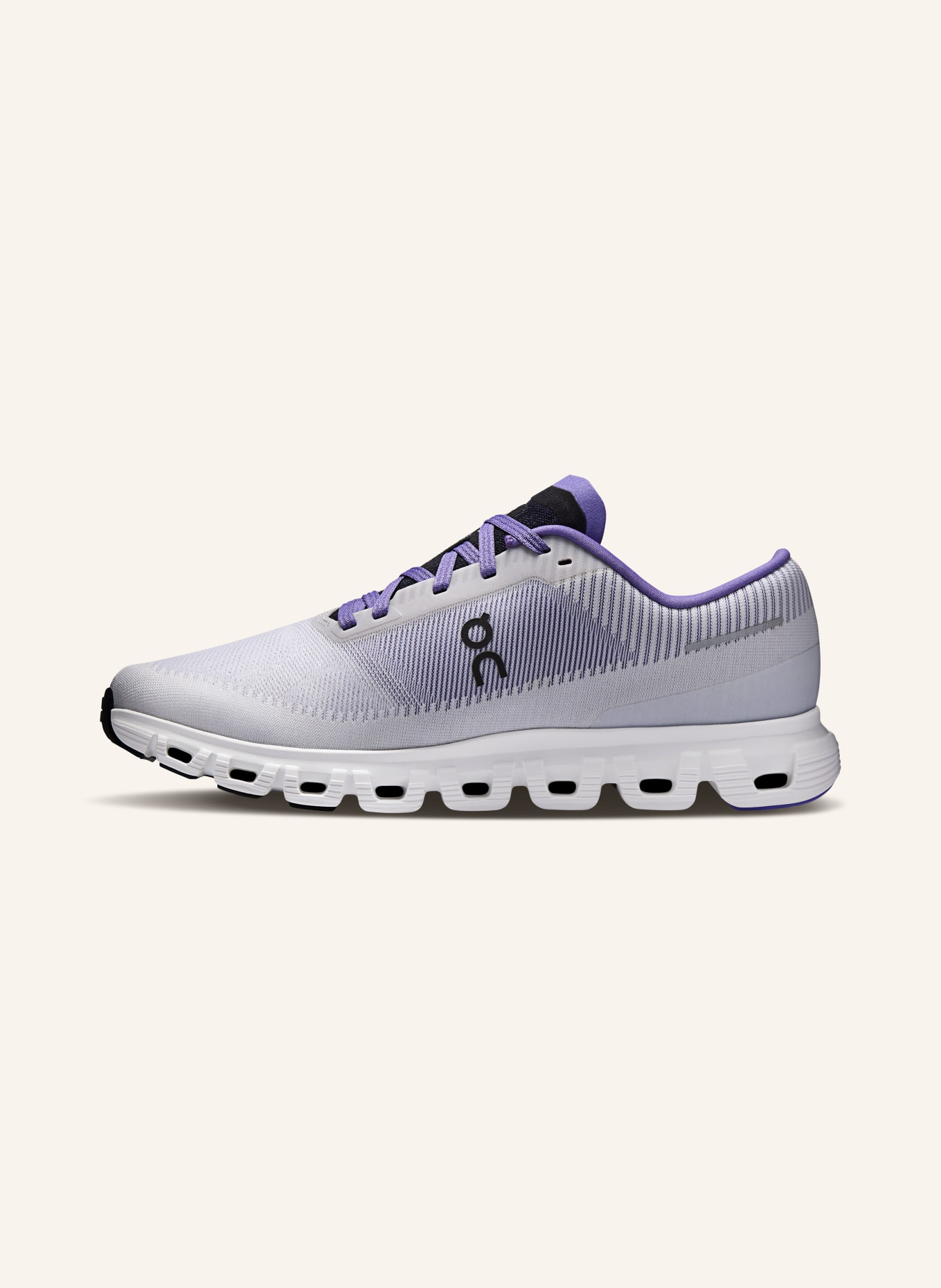 On CLOUD 6 PUSH sneakers: LIGHT PURPLE / DARK PURPLE / BLACK
