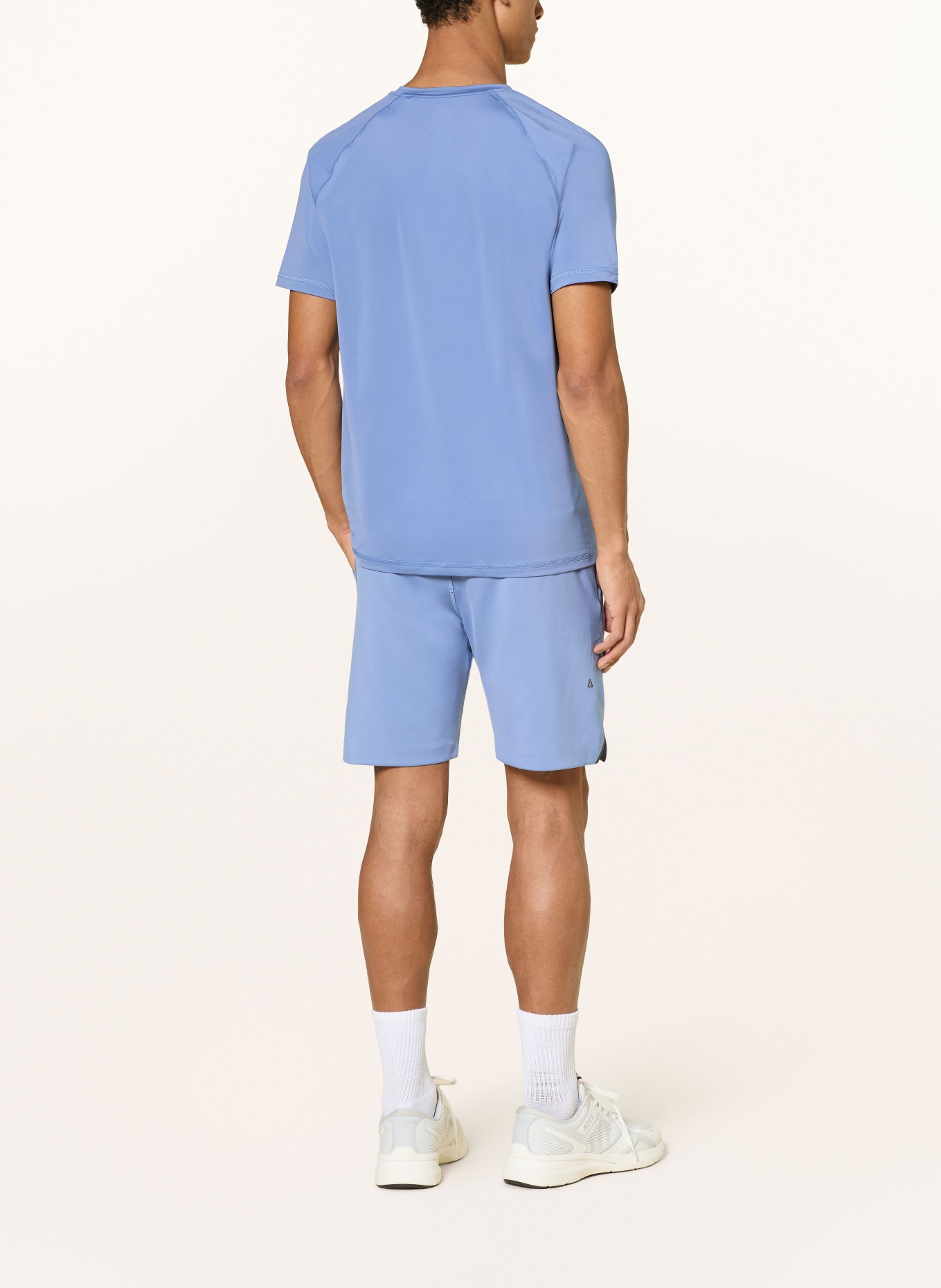 BOSS Tričko ACTIVE: TMAVĚ MODRÁ / TMAVĚ ŠEDÁ