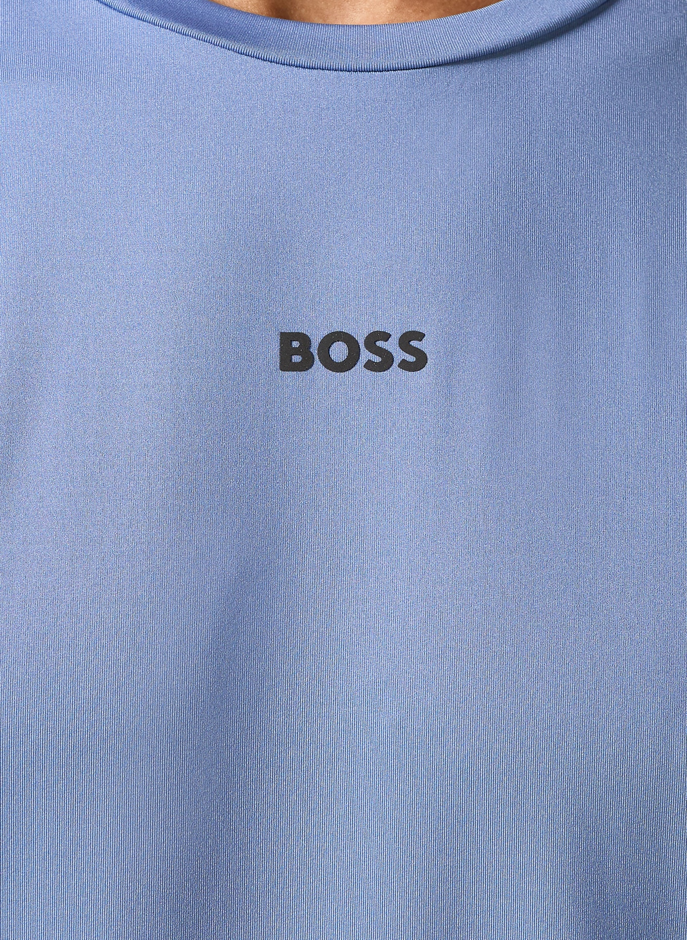 BOSS Tričko ACTIVE: TMAVĚ MODRÁ / TMAVĚ ŠEDÁ