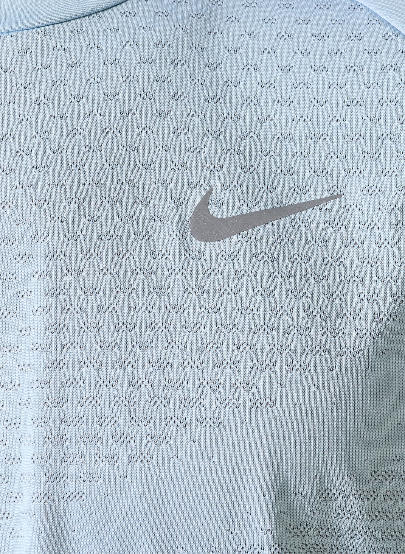 Nike Laufshirt STRIDE: HELLBLAU / GRAU