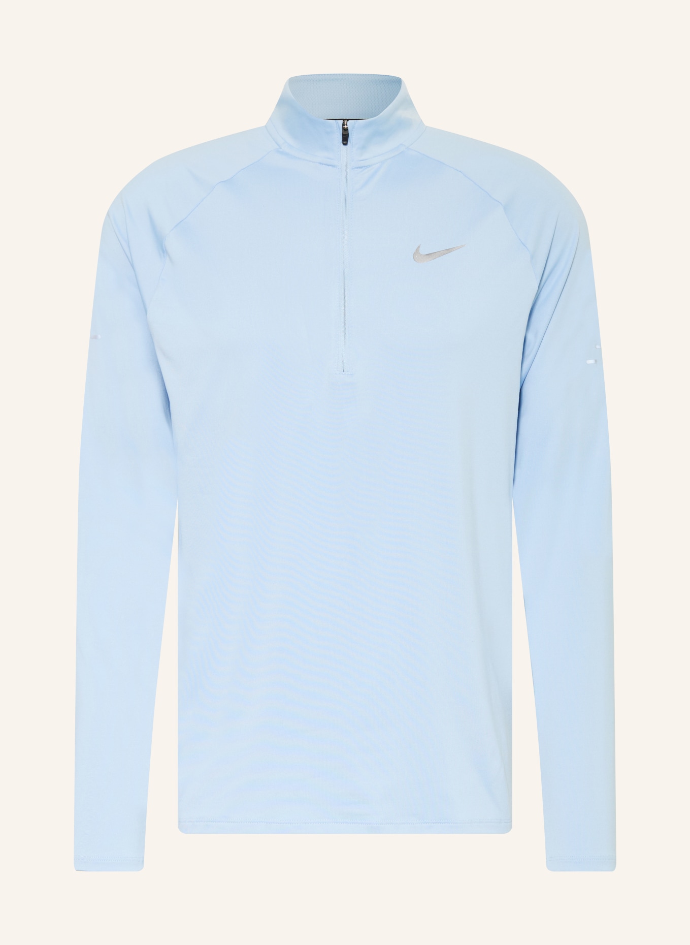 Nike Běžecké tričko: TMAVĚ MODRÁ / ŠEDÁ