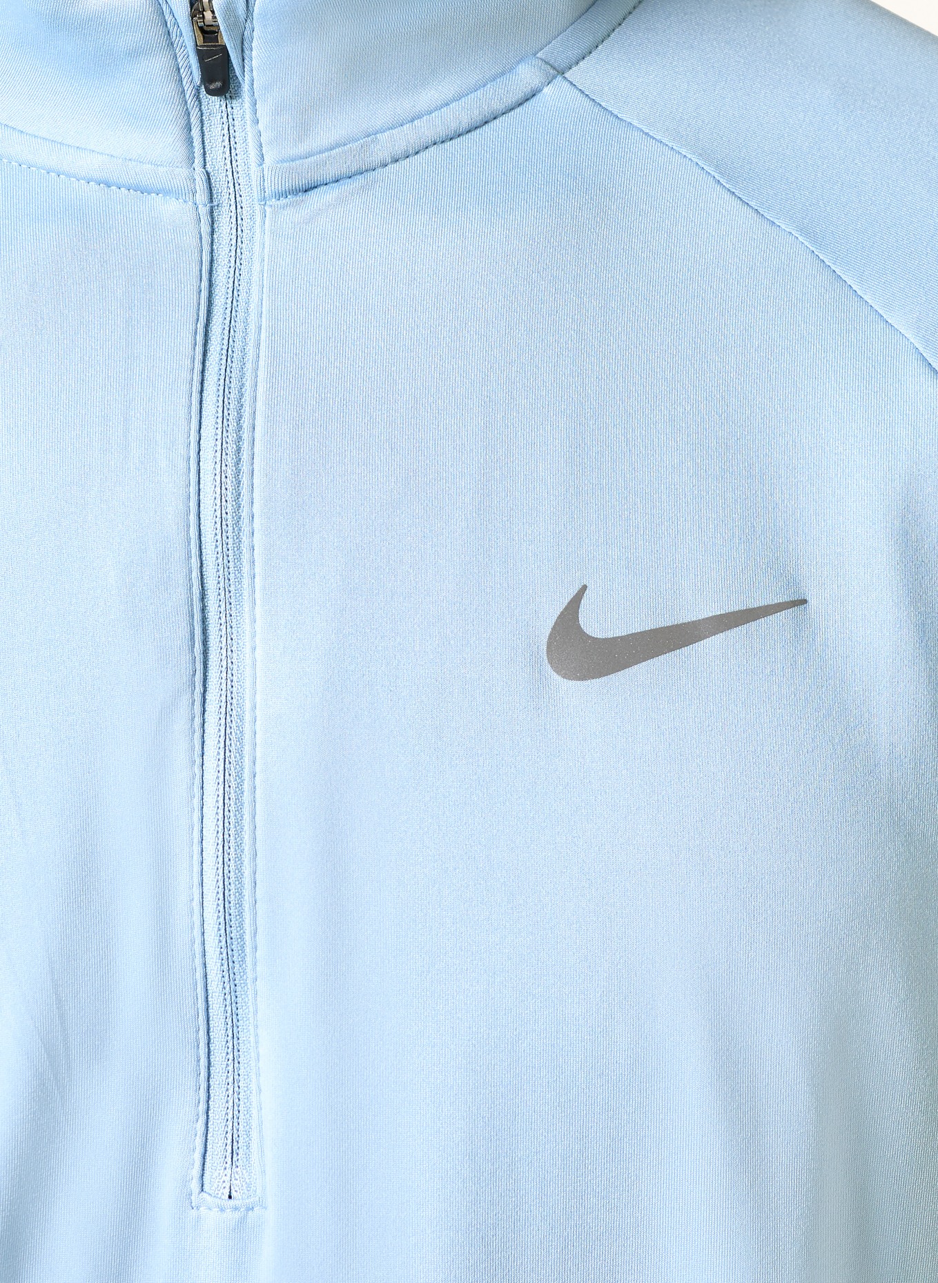 Nike Běžecké tričko: TMAVĚ MODRÁ / ŠEDÁ