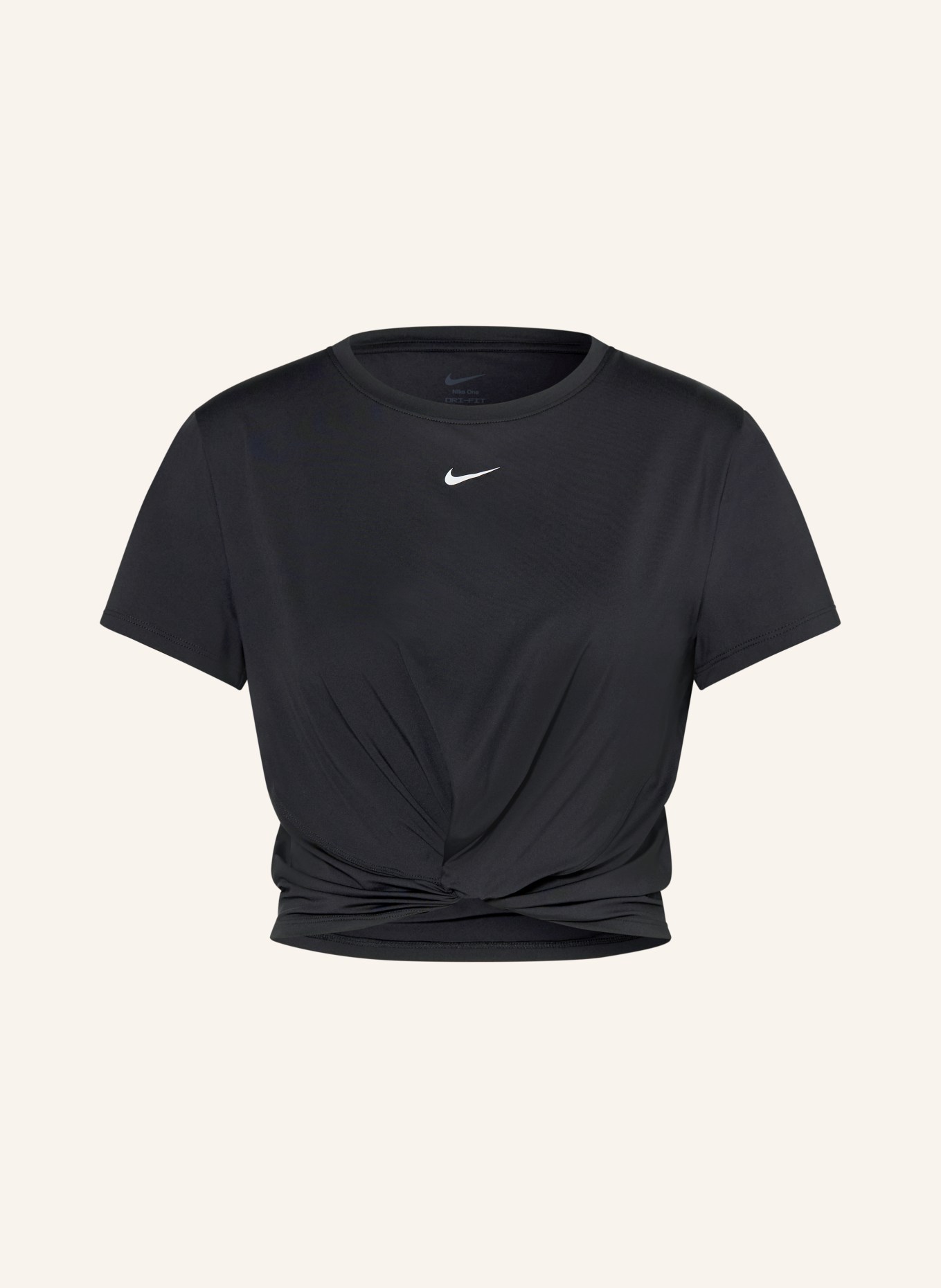 Nike Cropped shirt ONE CLASSIC TWIST: ZWART