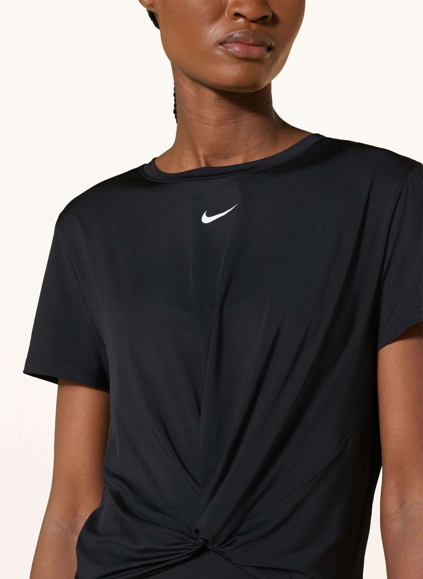Nike Cropped shirt ONE CLASSIC TWIST: ZWART