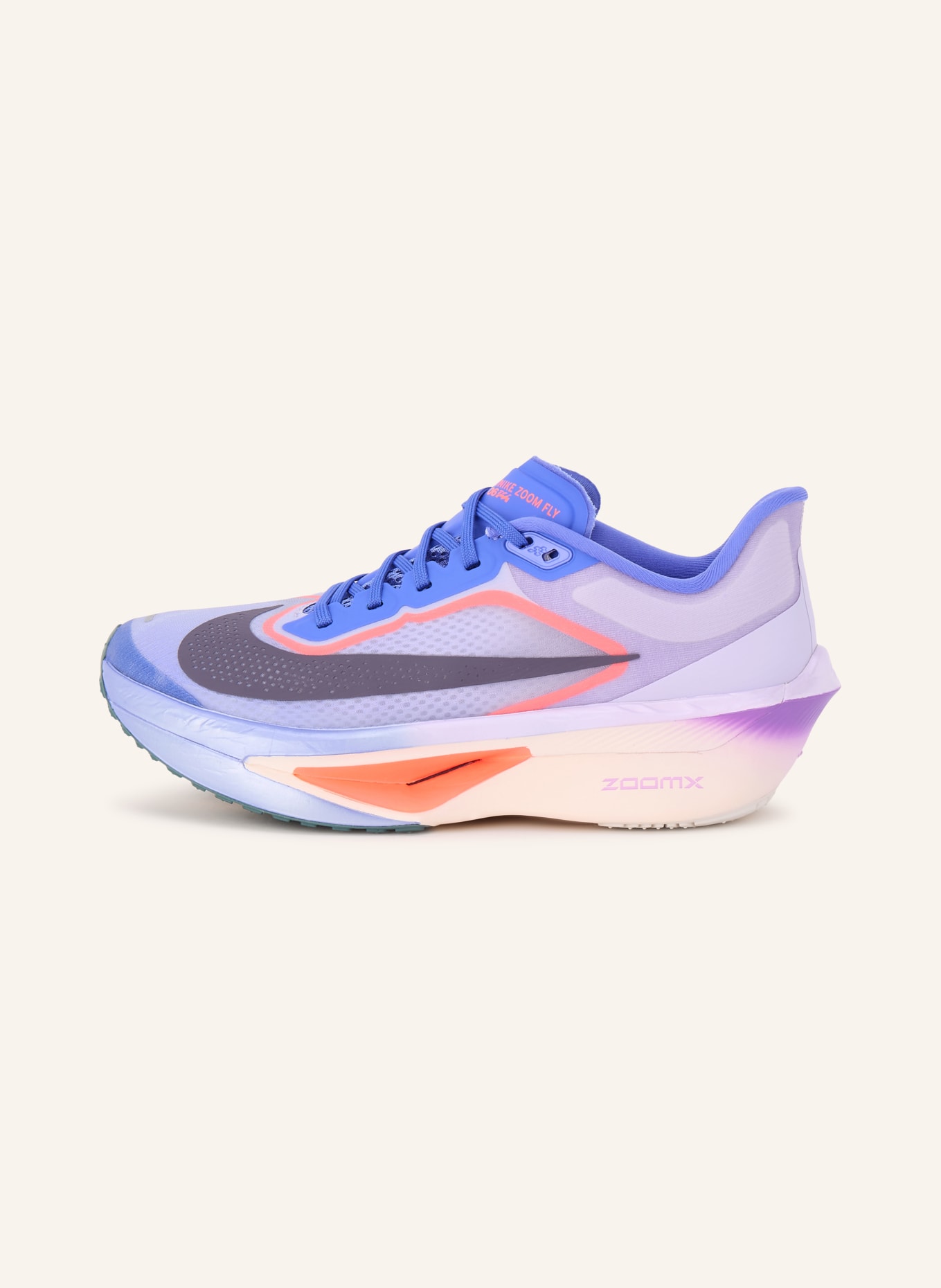 Nike Laufschuhe ZOOM FLY 6: LILA / NEONROT / BLAU