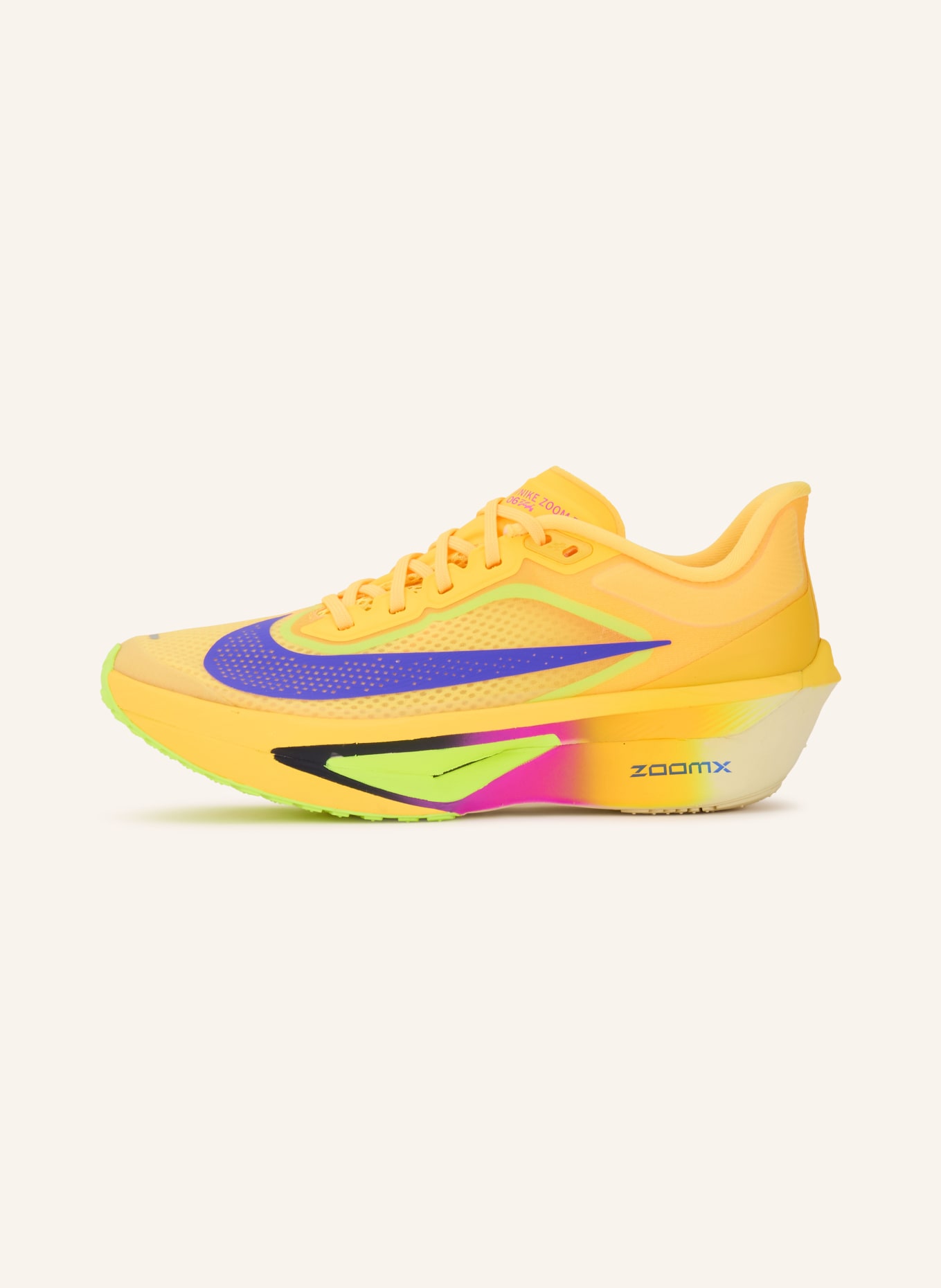 Nike Laufschuhe ZOOM FLY 6: GELB / LILA / NEONGELB