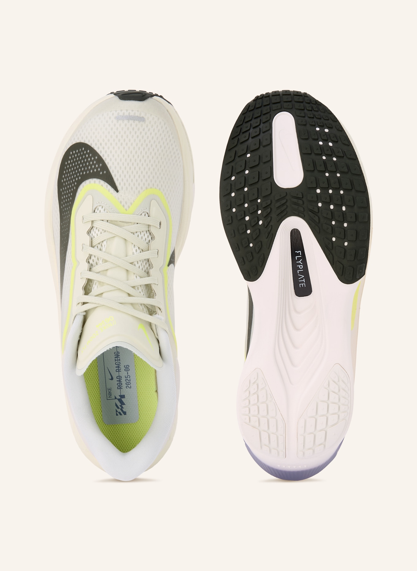 Nike Running shoes ZOOM FLY 6: LIGHT GREEN / NEON YELLOW / BLACK