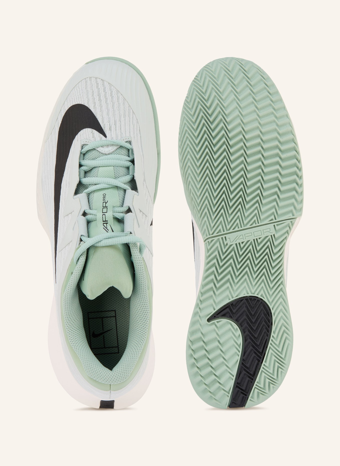 Nike Tennisschuhe VAPOR PRO 3 CLY: HELLGRÜN / GRÜN / SCHWARZ