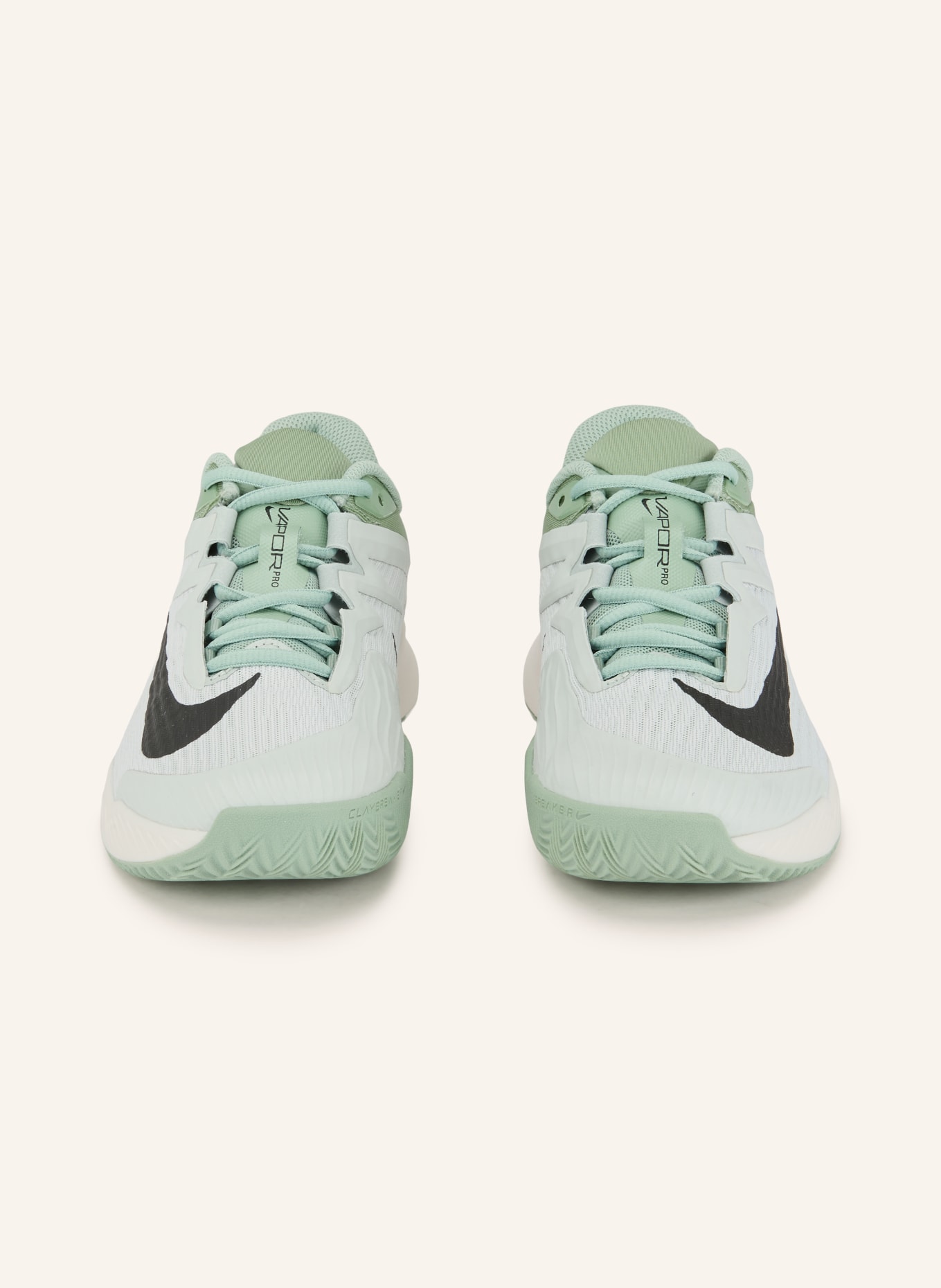 Nike Tennisschuhe ZOOM VAPOR PRO 3: HELLGRAU / HELLGRÜN / SCHWARZ