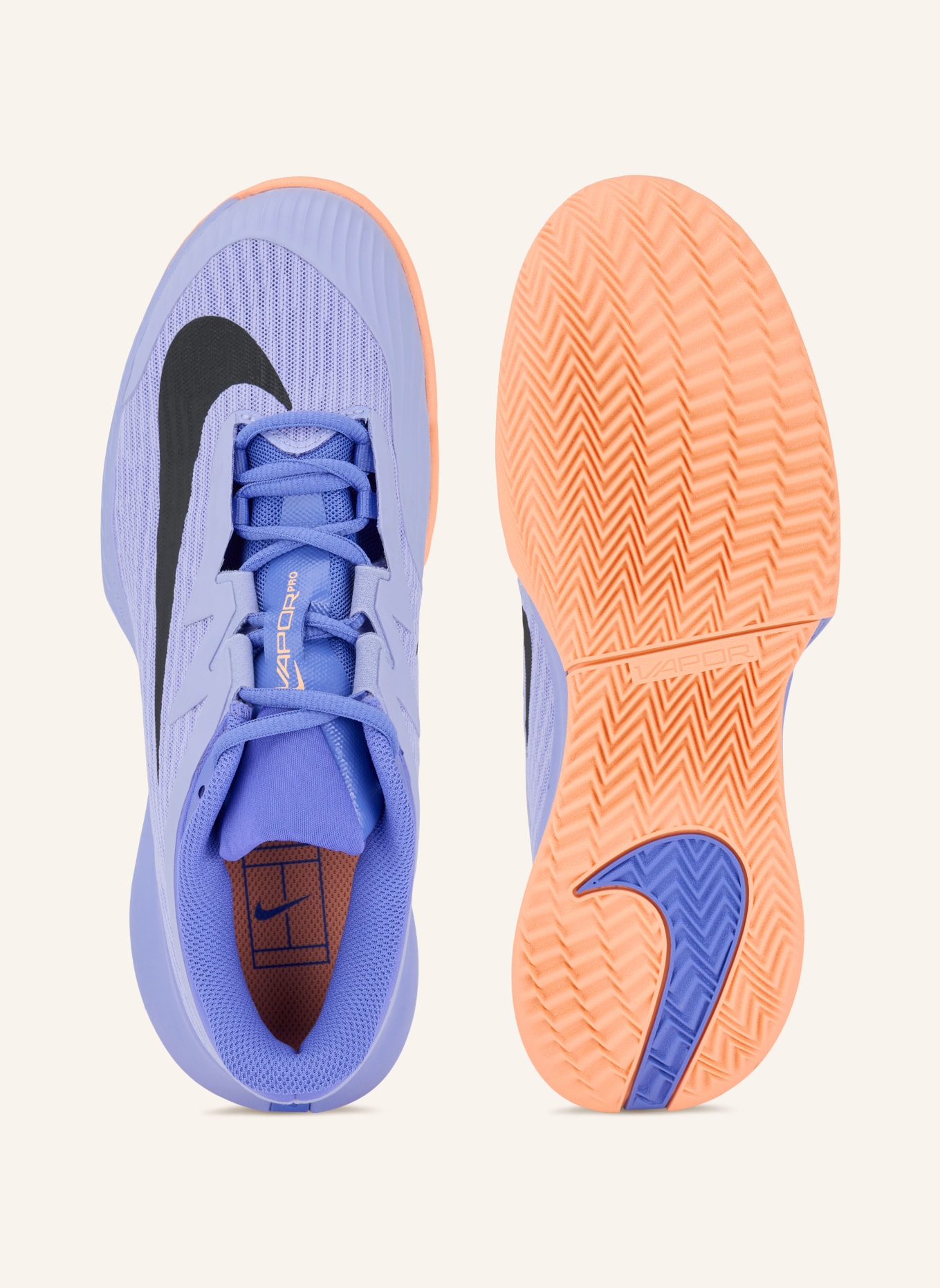 Nike Tennisschuhe ZOOM VAPOR PRO 3: HELLLILA / LILA / SCHWARZ