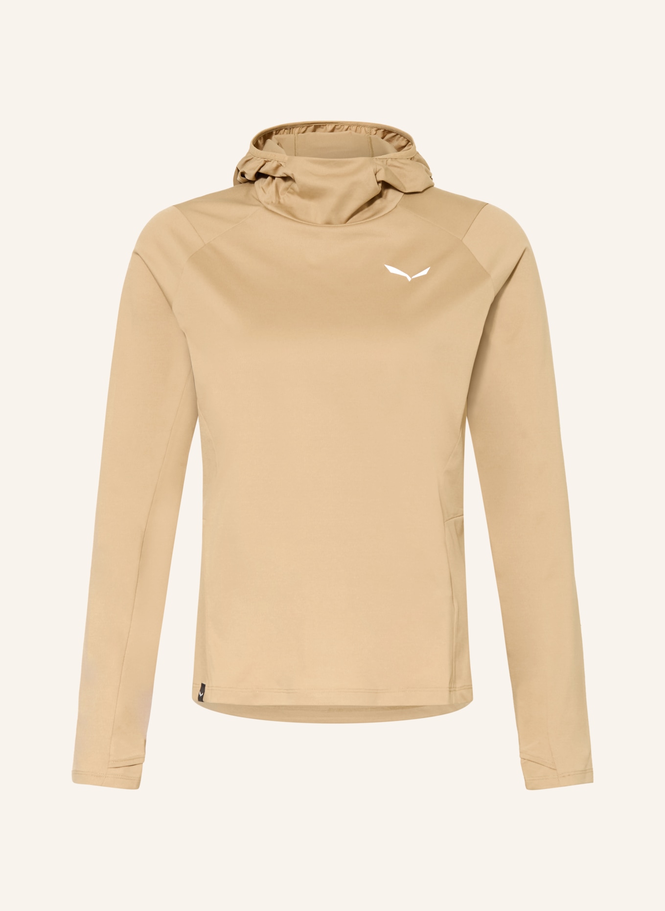 SALEWA Tričko s dlouhým rukávem PUEZ SUN: BÉŽOVÁ