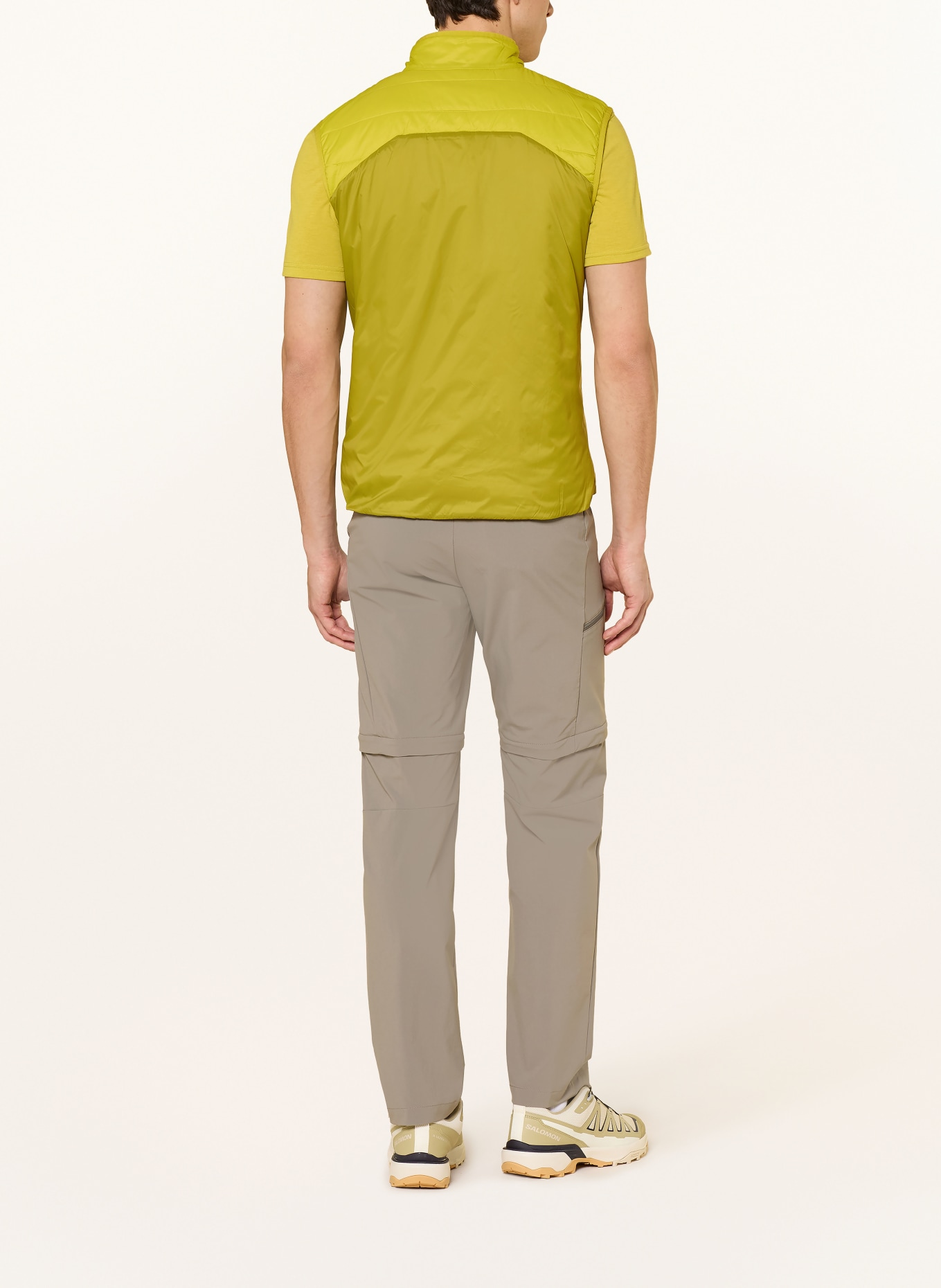 VAUDE FRENEY IV functional vest: YELLOW / OLIVE