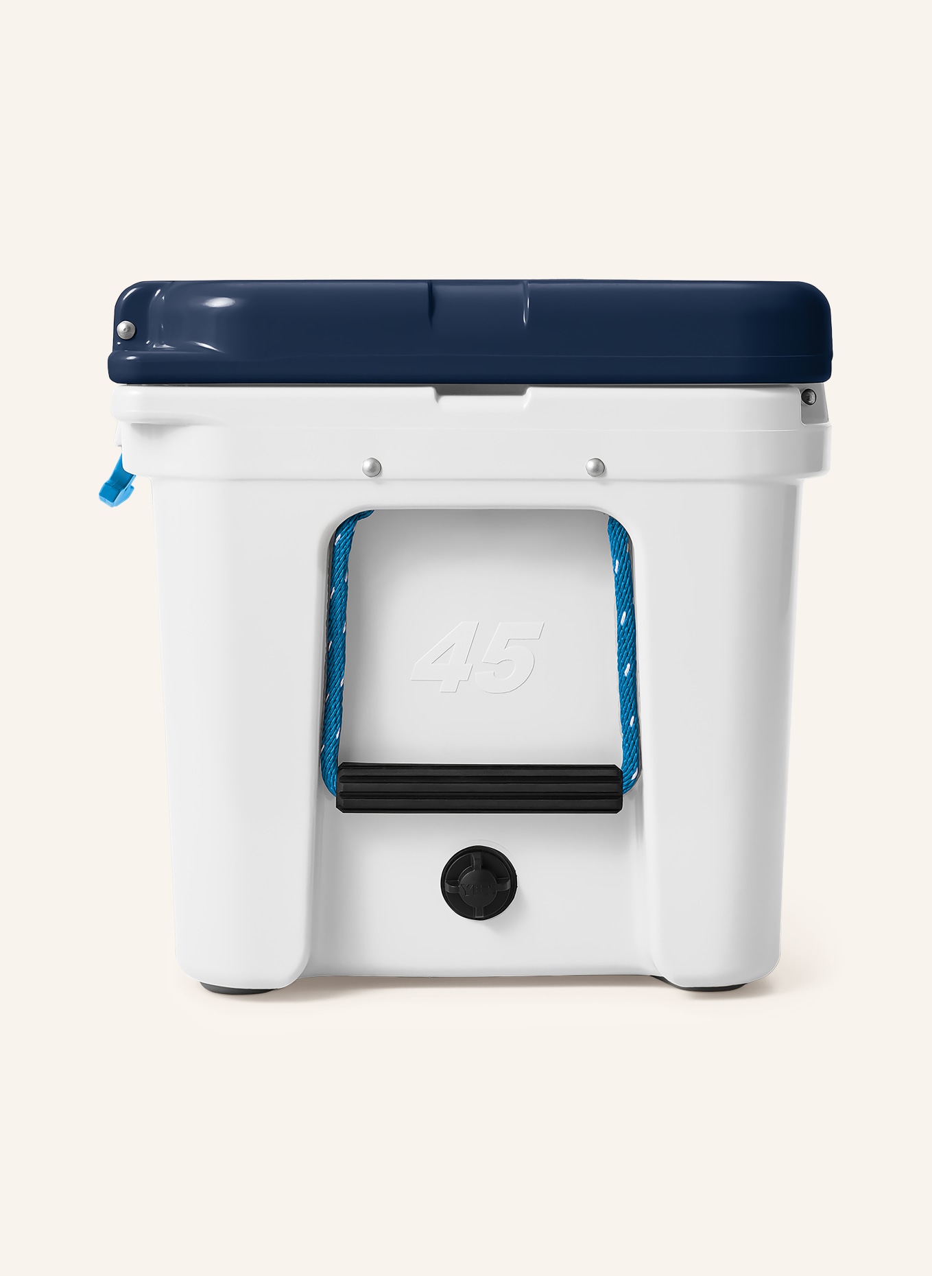 YETI Kühlbox TUNDRA® 45: WEISS / BLAU