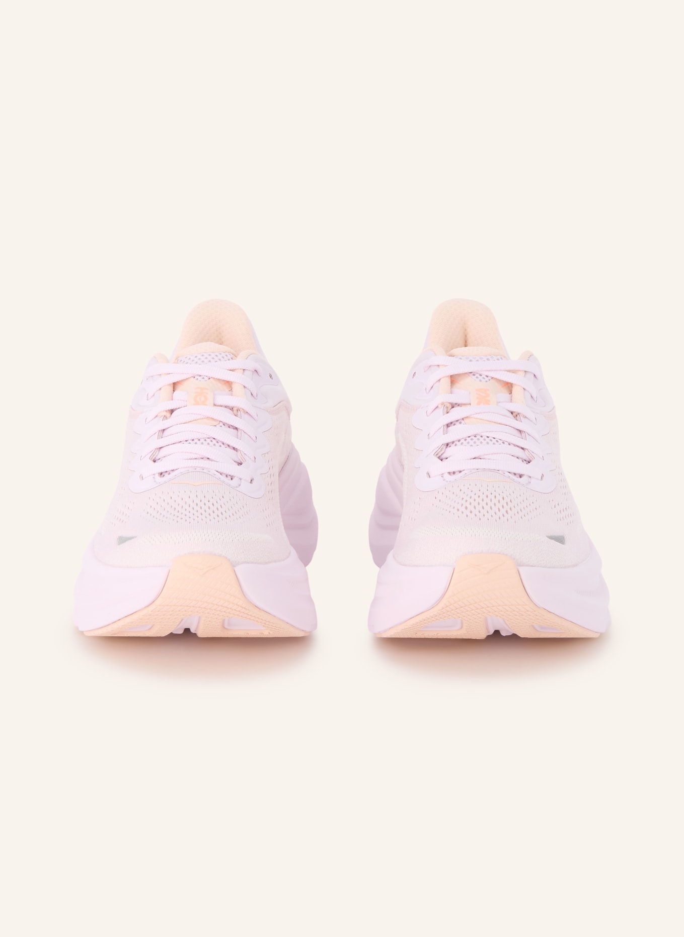 HOKA Laufschuhe BONDI 9: HELLROSA / NEONORANGE / HELLORANGE