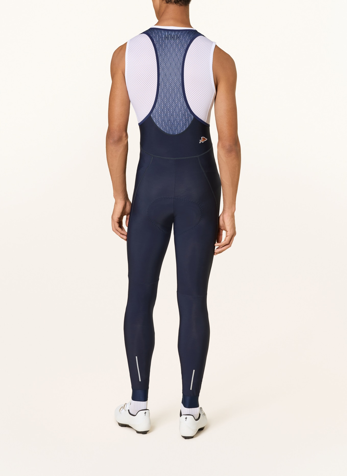 CAFÉ DU CYCLISTE Cycling shorts MARIE with straps and padded insert: DARK BLUE