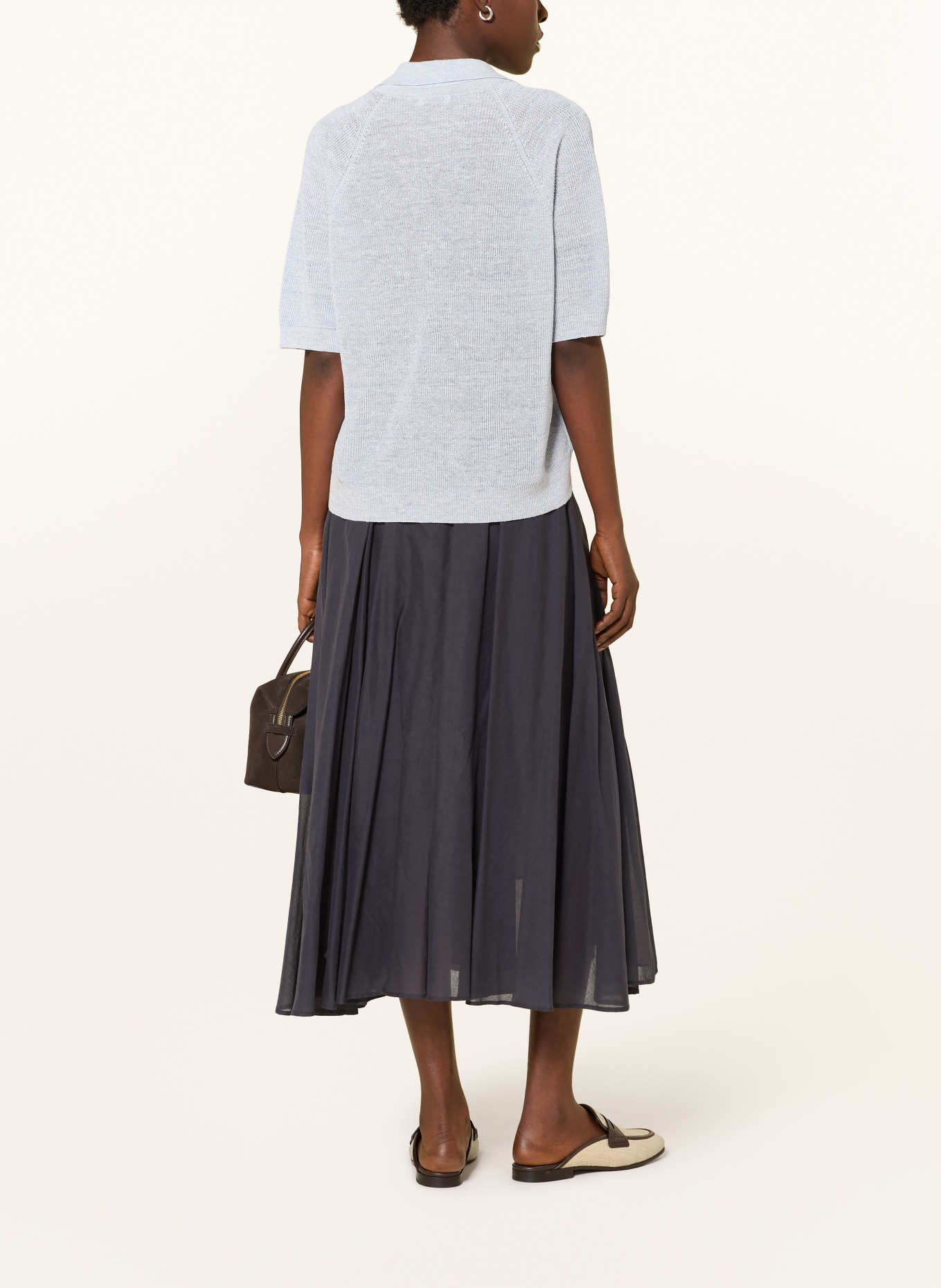 PESERICO jupe: BLEU FONCÉ