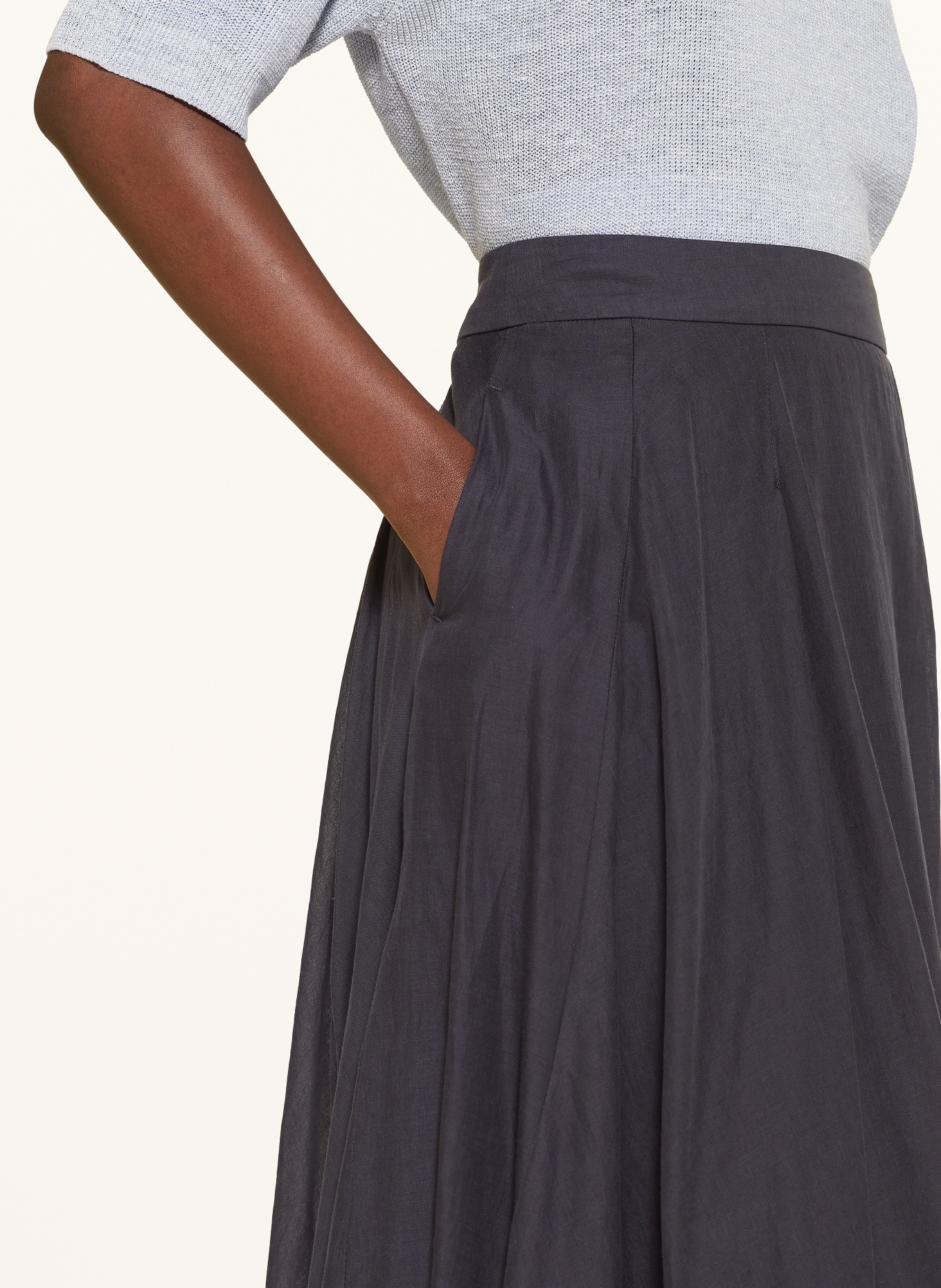 PESERICO jupe: BLEU FONCÉ