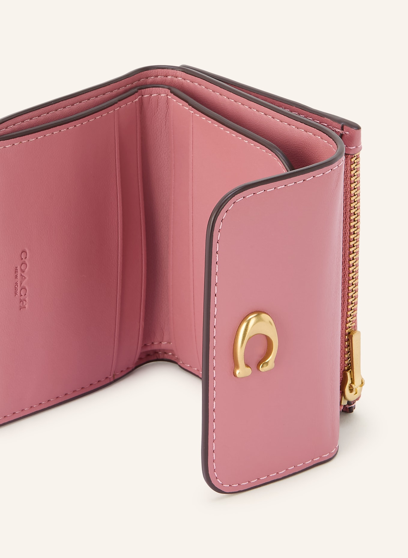 COACH Geldbörse ESSENTIAL: ALTROSA / GOLD / BRAUN