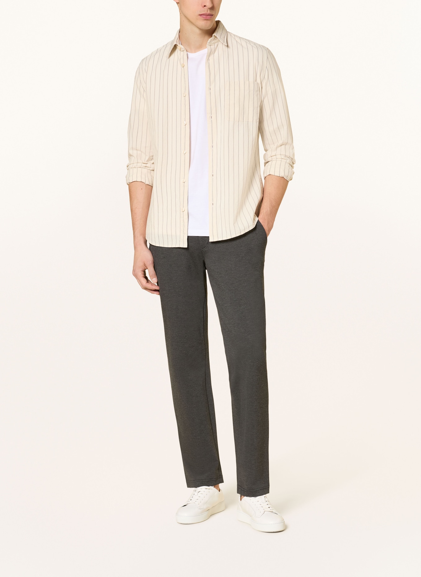 EUREX BY BRAX Jerseychino THILO Slim Fit: DARK GRAY