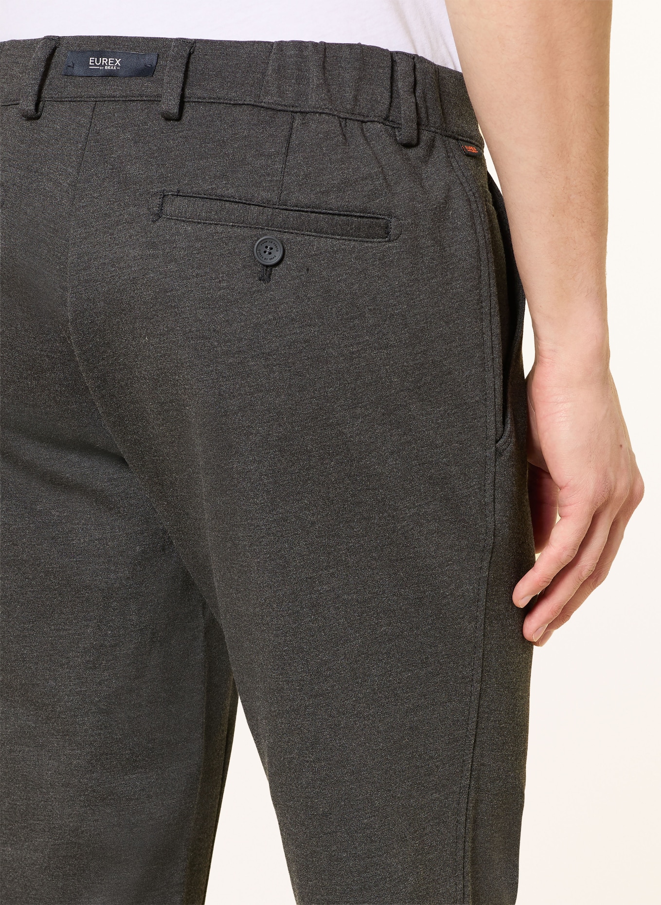 EUREX BY BRAX Jerseychino THILO Slim Fit: DARK GRAY