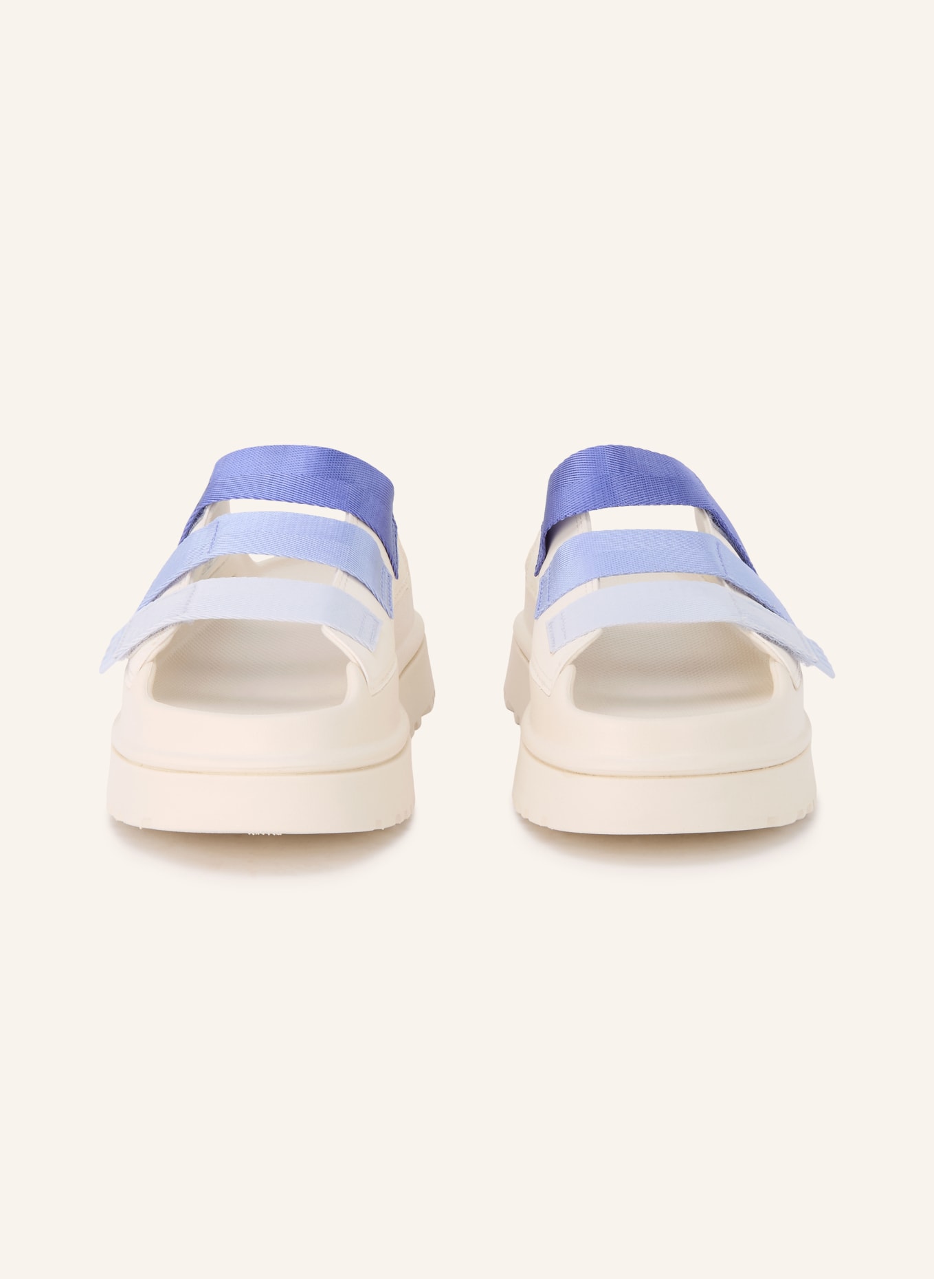 UGG Platform slides GOLDENGLOW: LIGHT BLUE / BLUE / WHITE