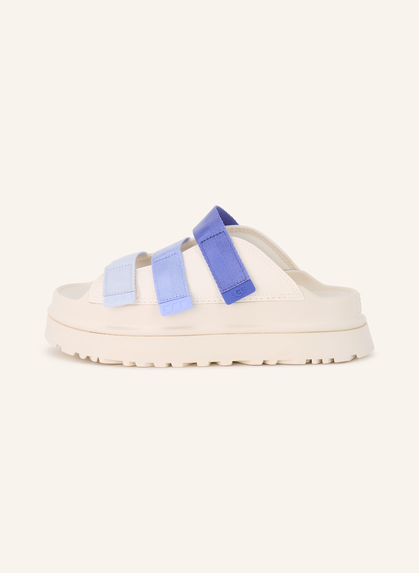 UGG Platform slides GOLDENGLOW: LIGHT BLUE / BLUE / WHITE