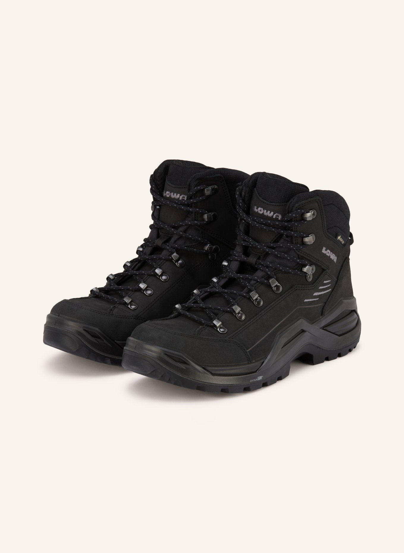 LOWA Wanderschuhe RENEGADE EVO GTX MID: SCHWARZ / GRAU